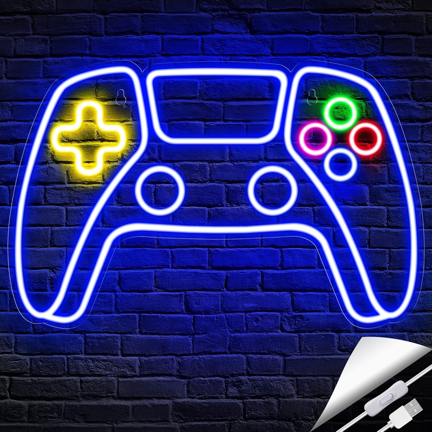 Gamer Neon Sign, Gifts for Teen Boys-0