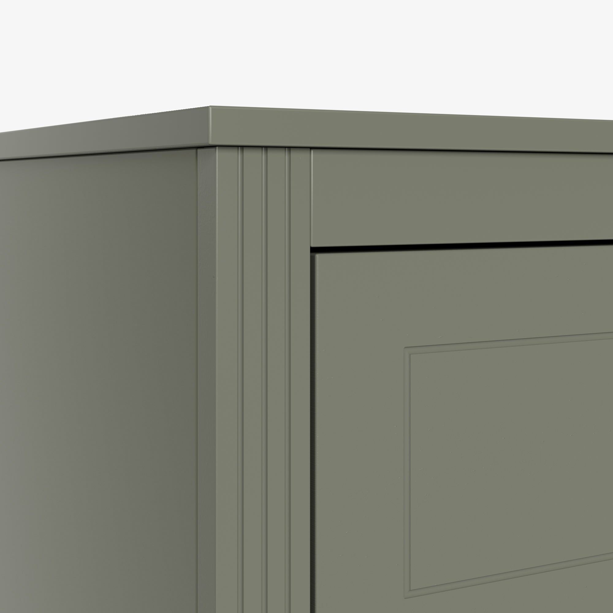 6-Drawer Double Dresser in Olive