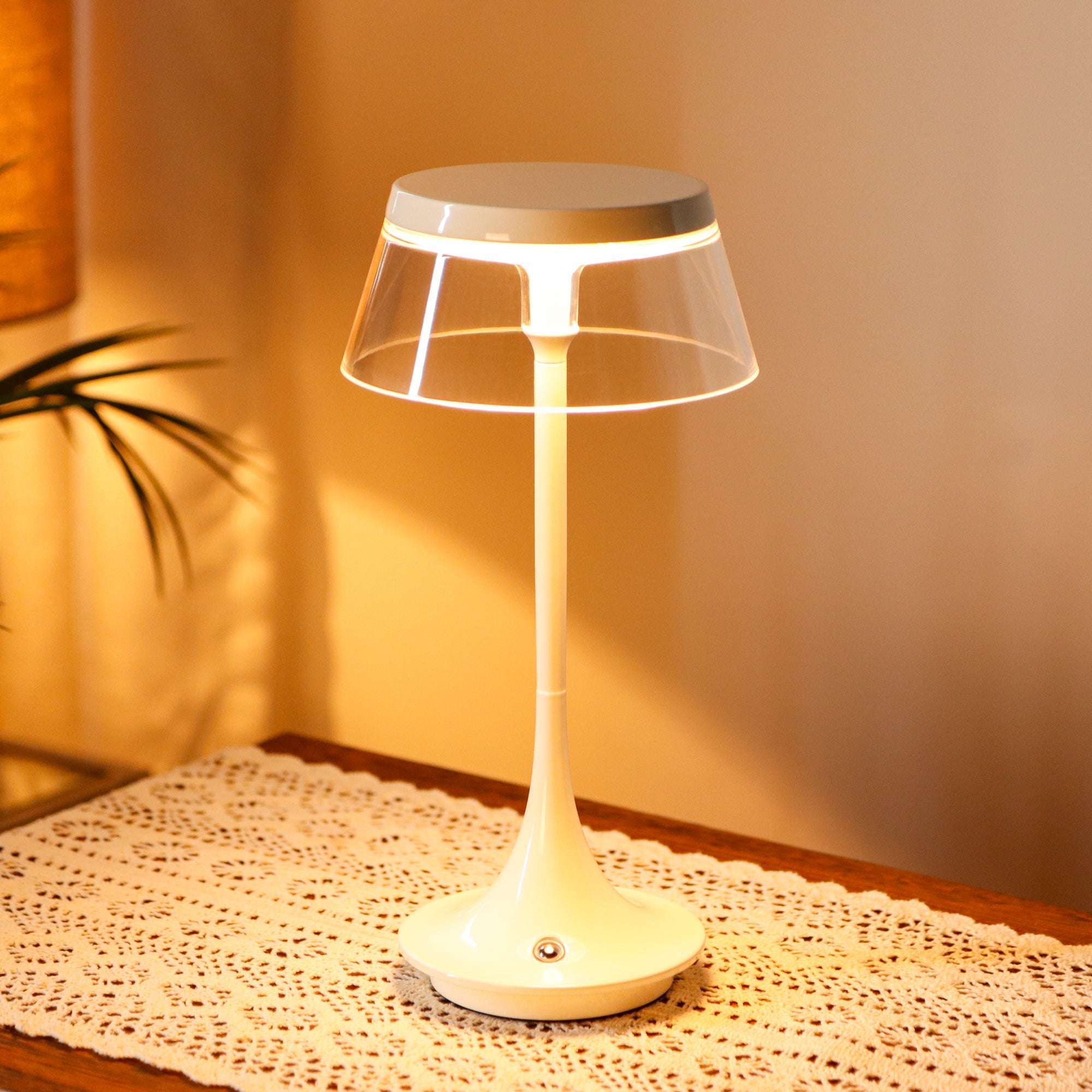 JHY DESIGN 10.5”H Dimmable Bedside Table Lamp Touch Control Lamp（Single）-0