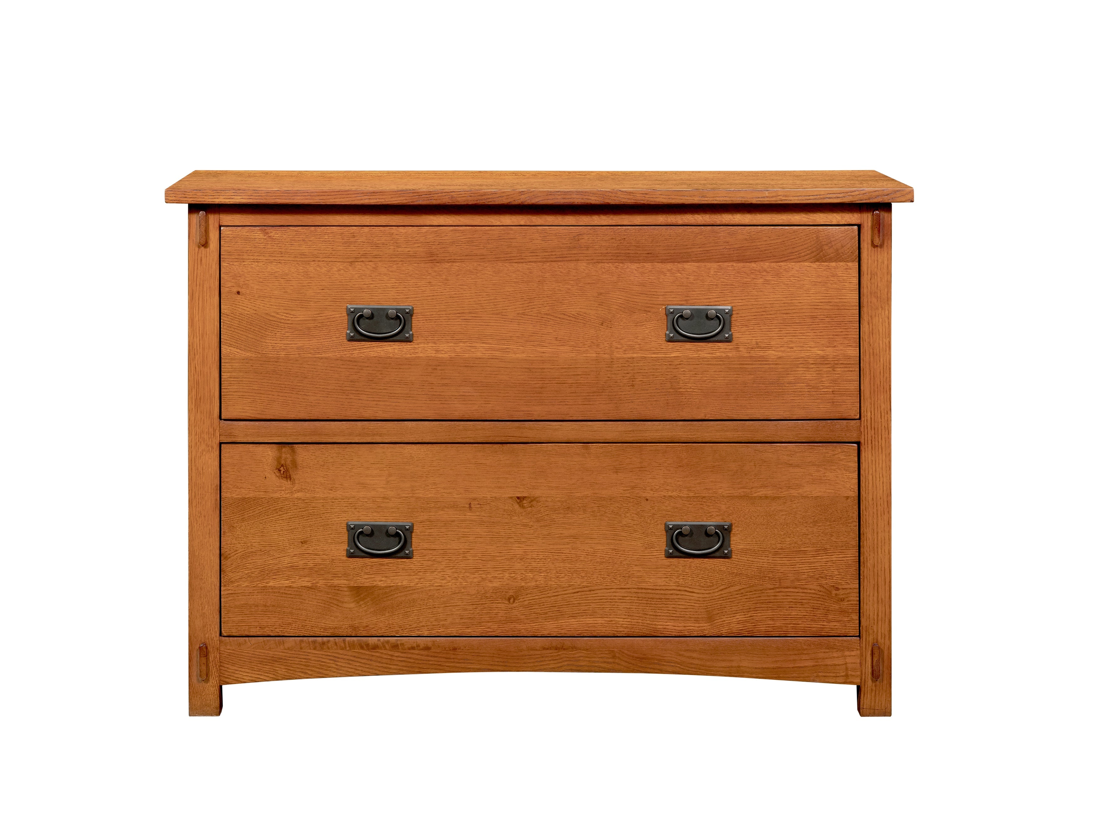 Mission Oak 2 Drawer Lateral File Cabinet - Michael's Cherry stain