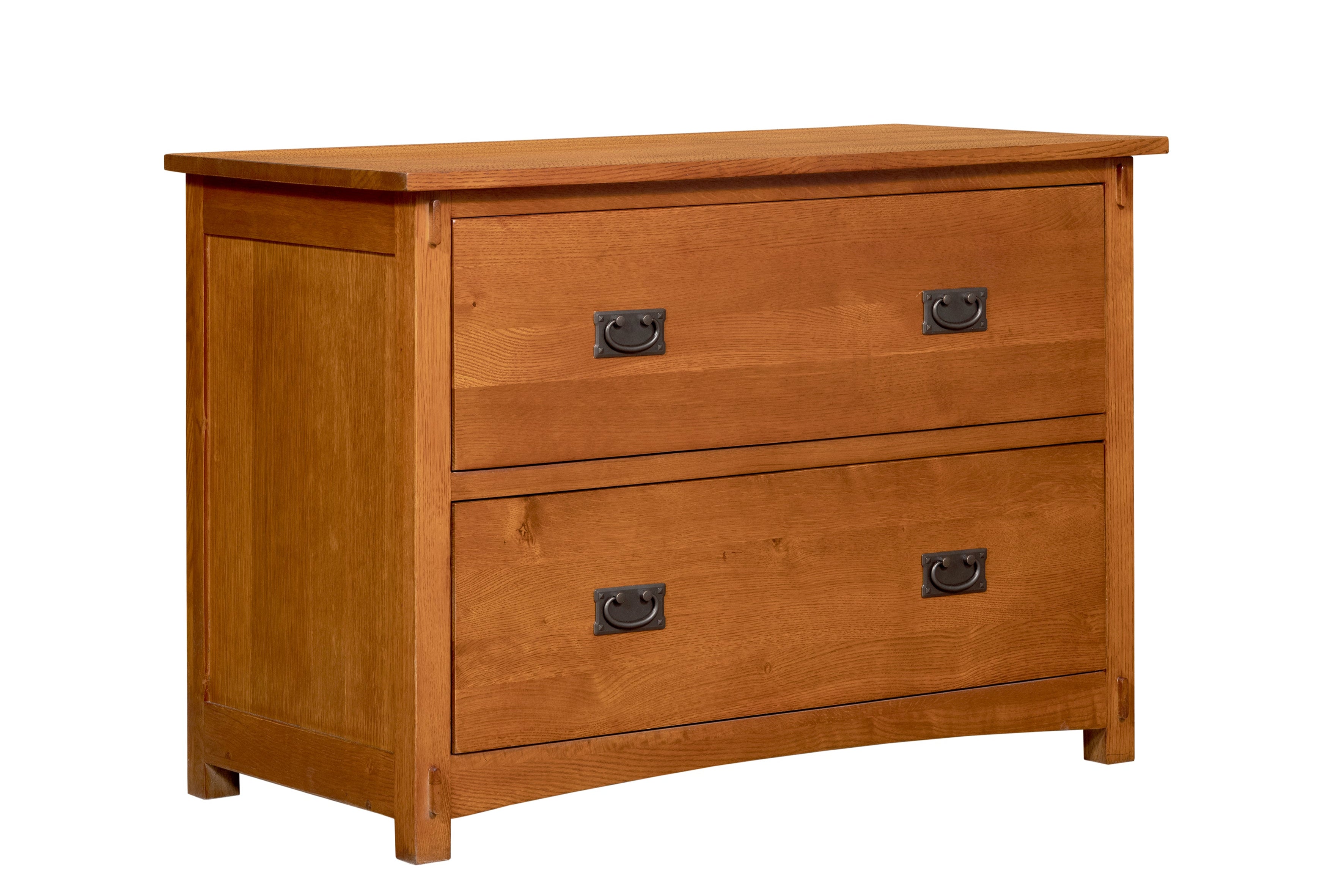 Mission Oak 2 Drawer Lateral File Cabinet - Michael's Cherry stain