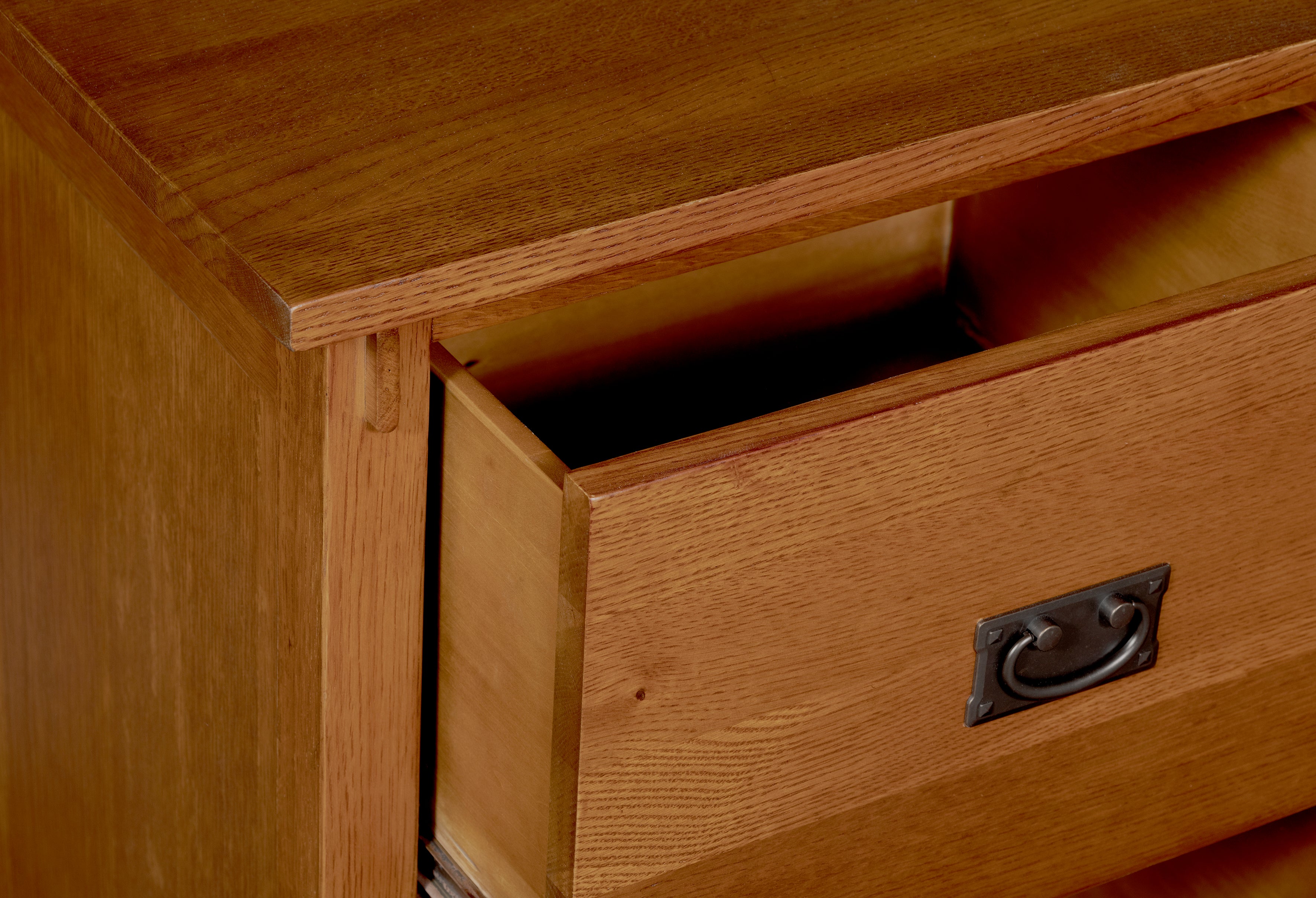 Mission Oak 2 Drawer Lateral File Cabinet - Michael's Cherry stain