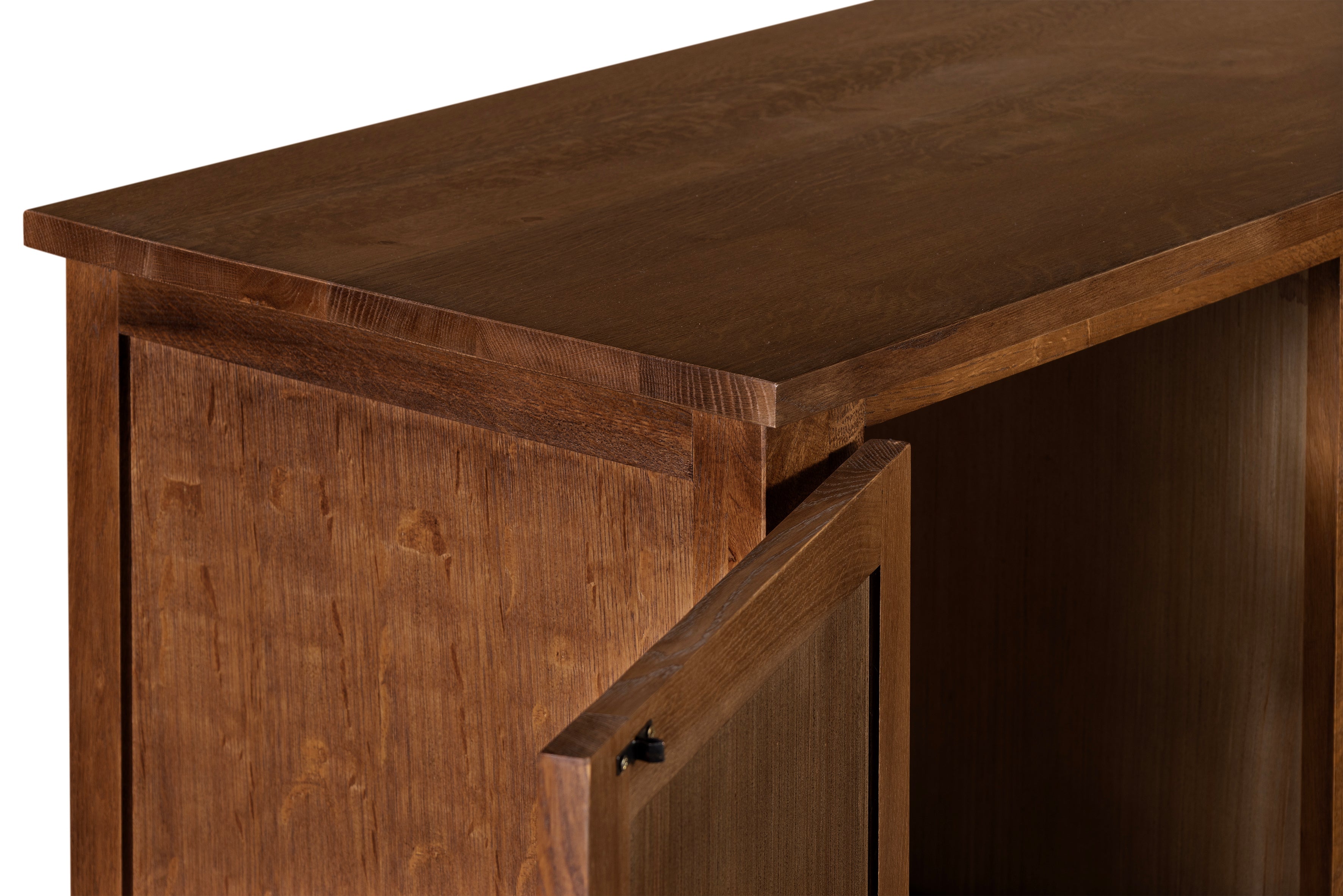 Mission Style Solid Oak Chest of Drawers - Walnut (AW)