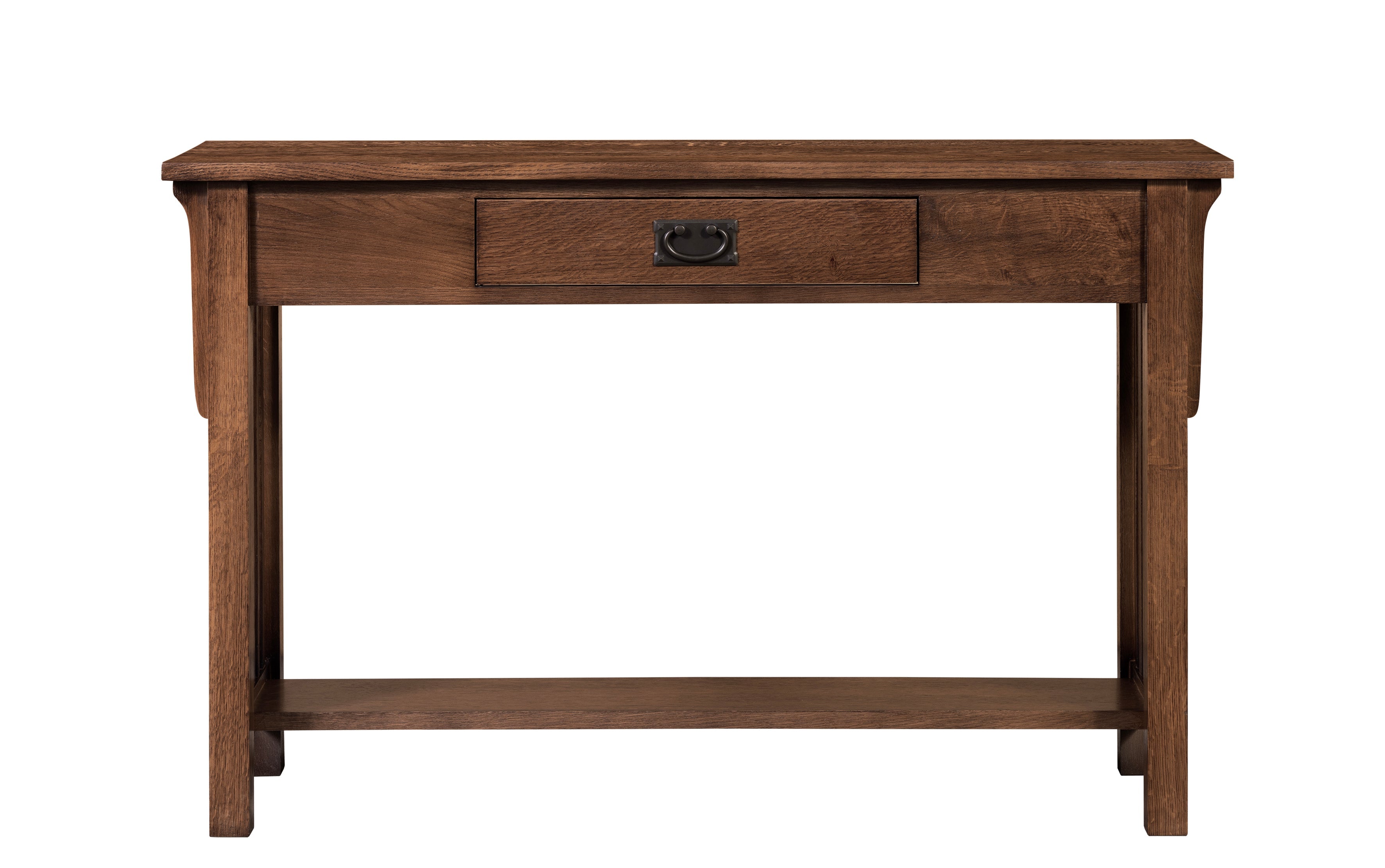 Mission 1 Drawer Crofter Style Console Table - Walnut Stain