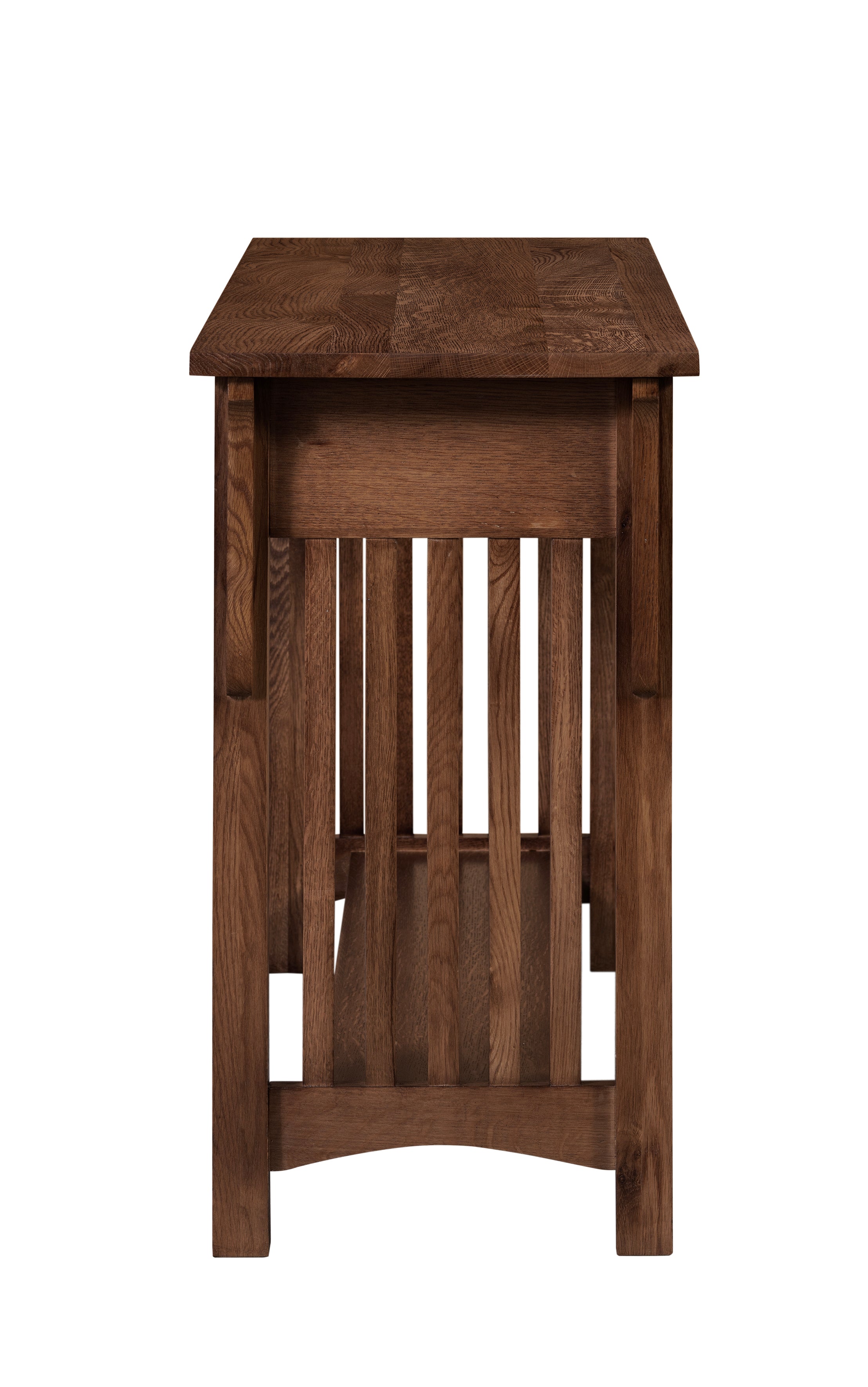 Mission 1 Drawer Crofter Style Console Table - Walnut Stain