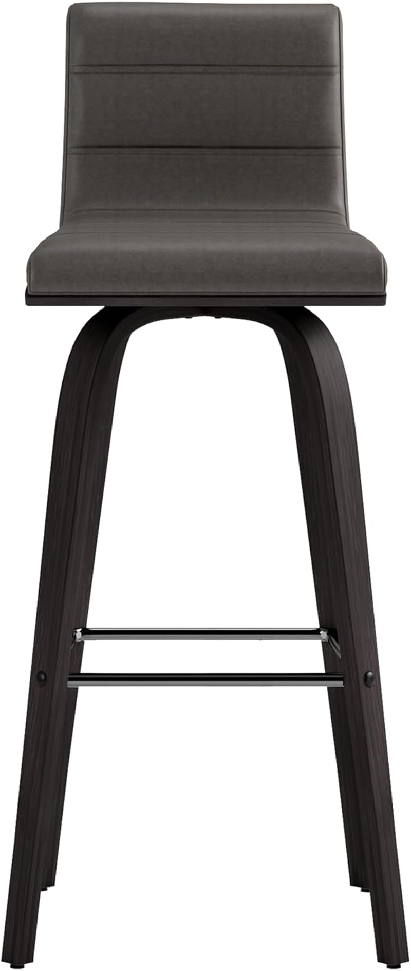 Vienna 30 Inch Bar Height Bar Stool Grey And Black