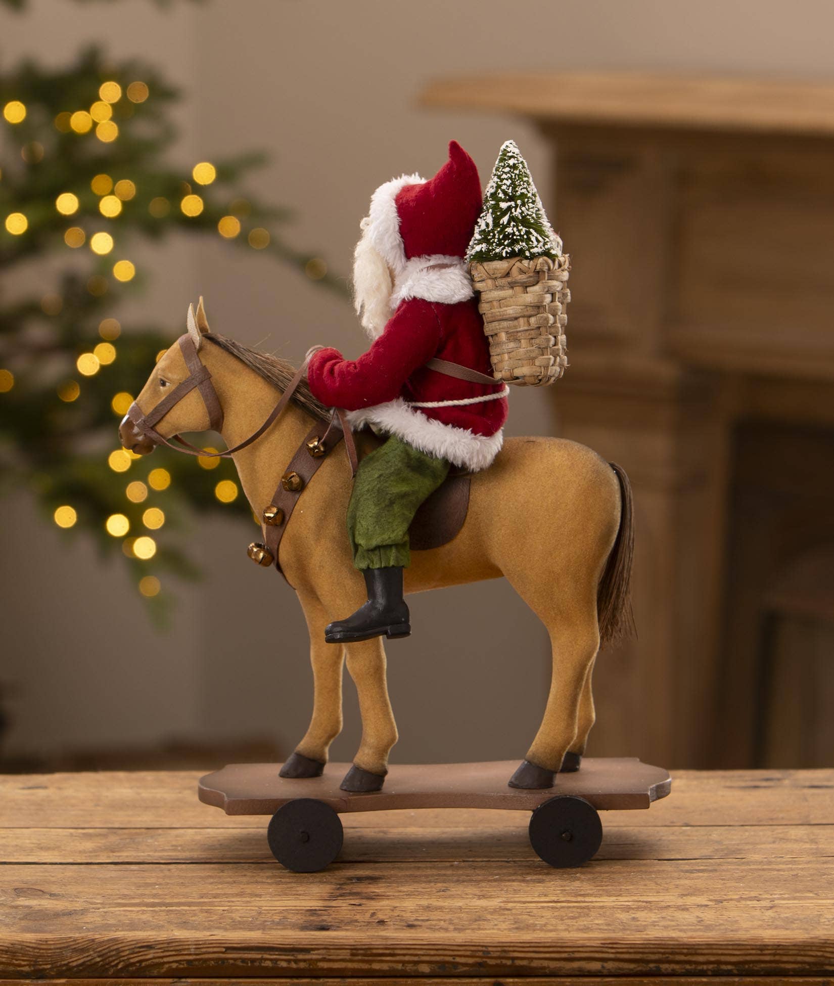 Santa Riding Horse Pull Toy-2