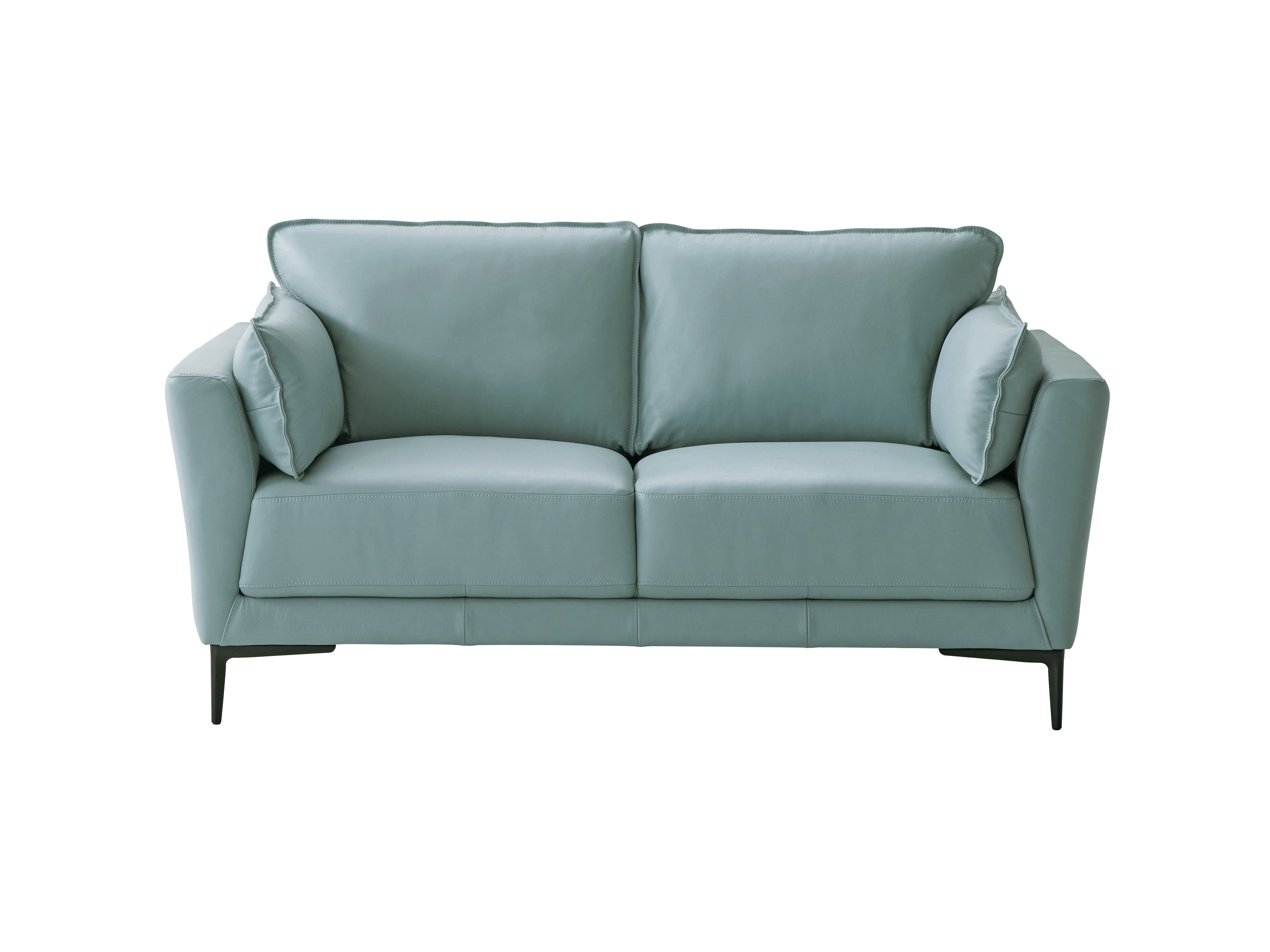 ACME Mesut Loveseat, Light Blue Top Grain Leather-4