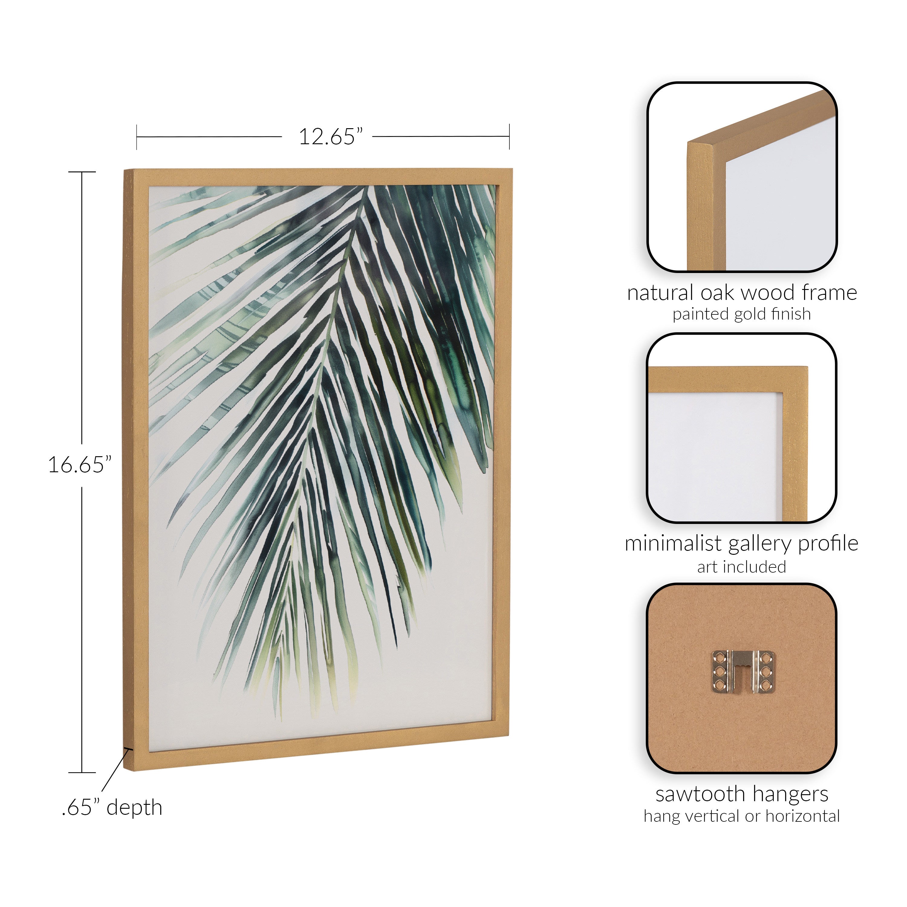 Gallery Tropical Modern Botanical Palm Print by The Creative Bunch Studio