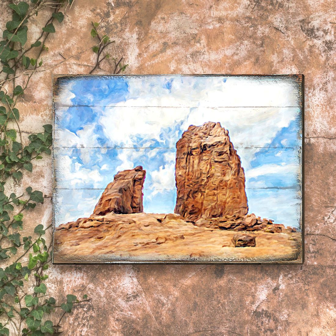 Hogge Canyons Landscape Wooden Wall Art by Nature Wonders | Nature Wildlife Décor  - 95276B-1