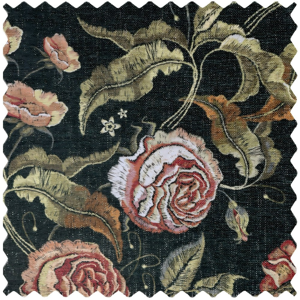Klara Bold Rose Printed Curtains