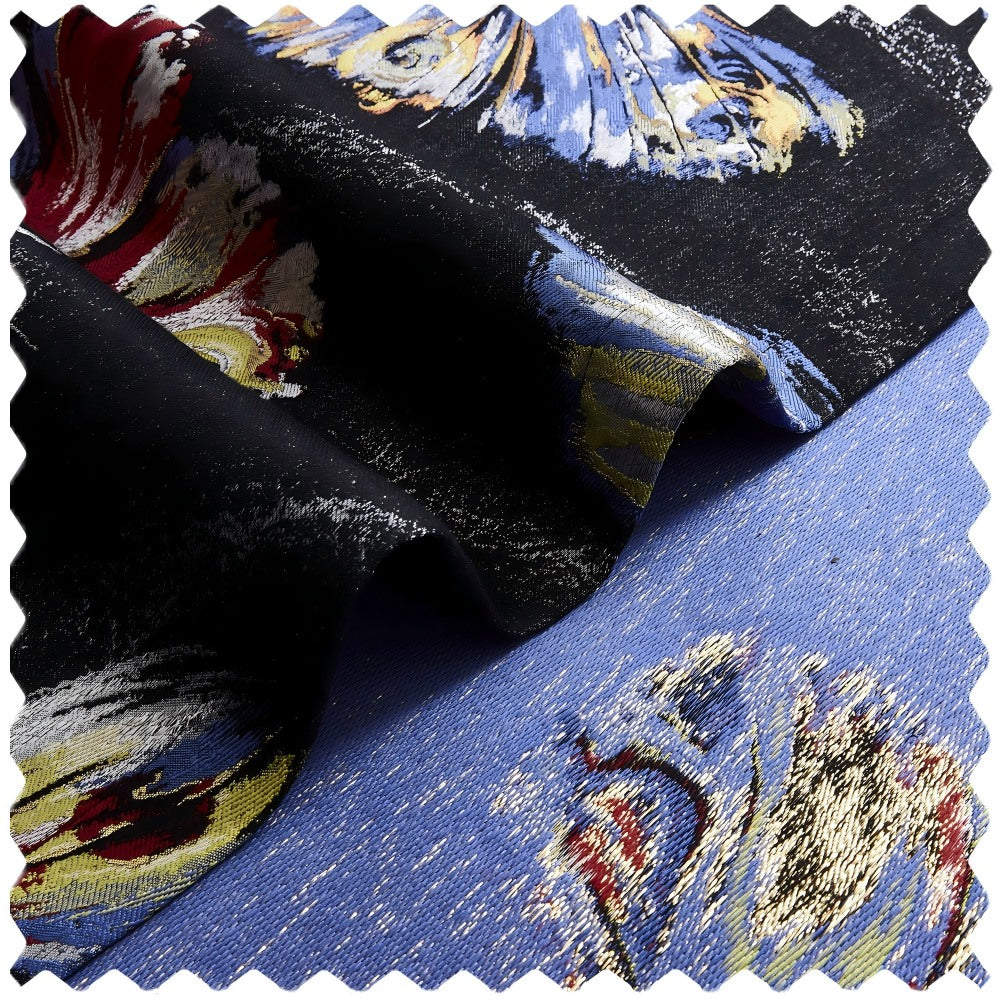 Olivia Colored Butterflies Jacquard Curtains