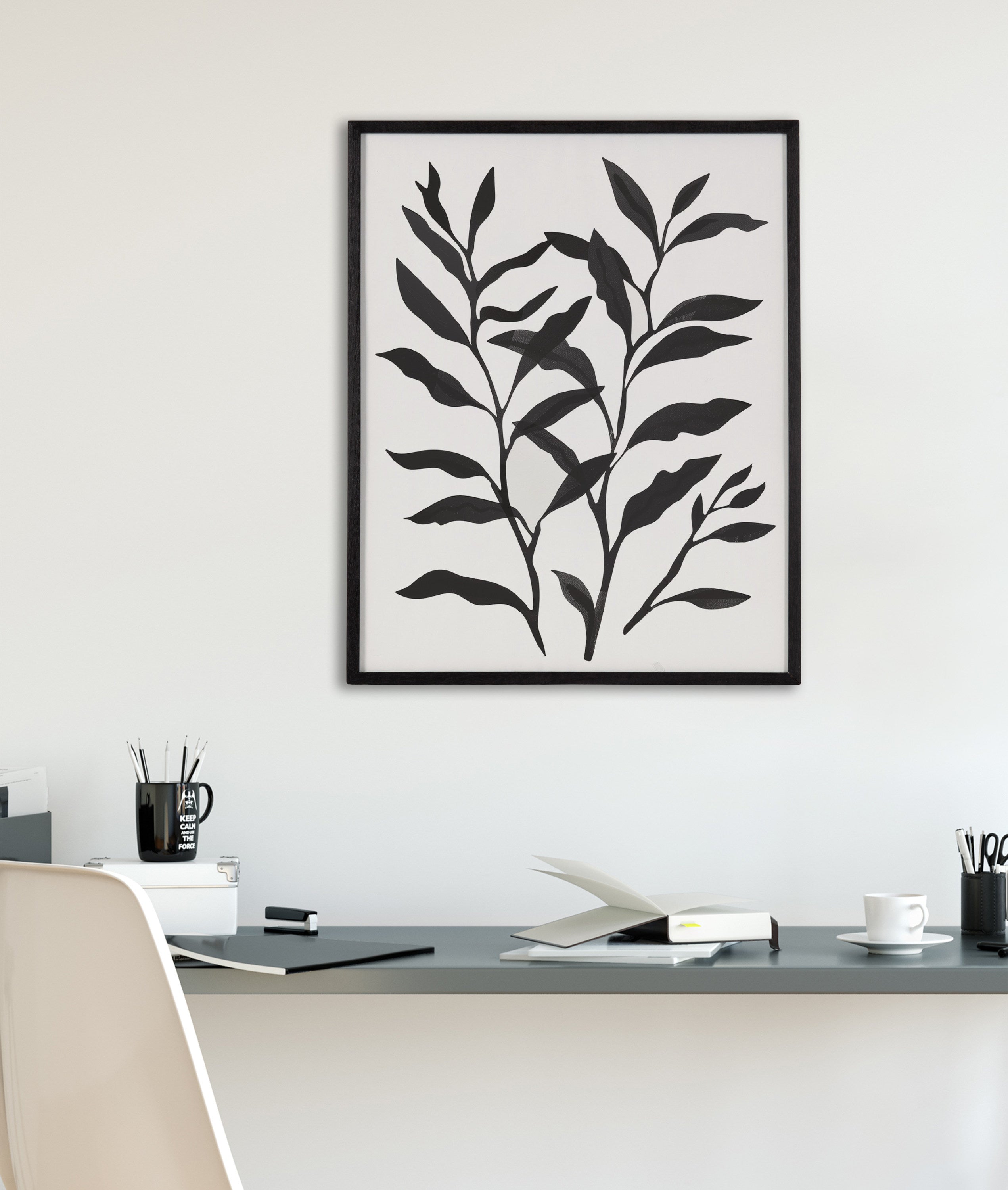 Gallery Modern Botanical Matisse Inspired Silhouette Print by The Creative Bunch Studio