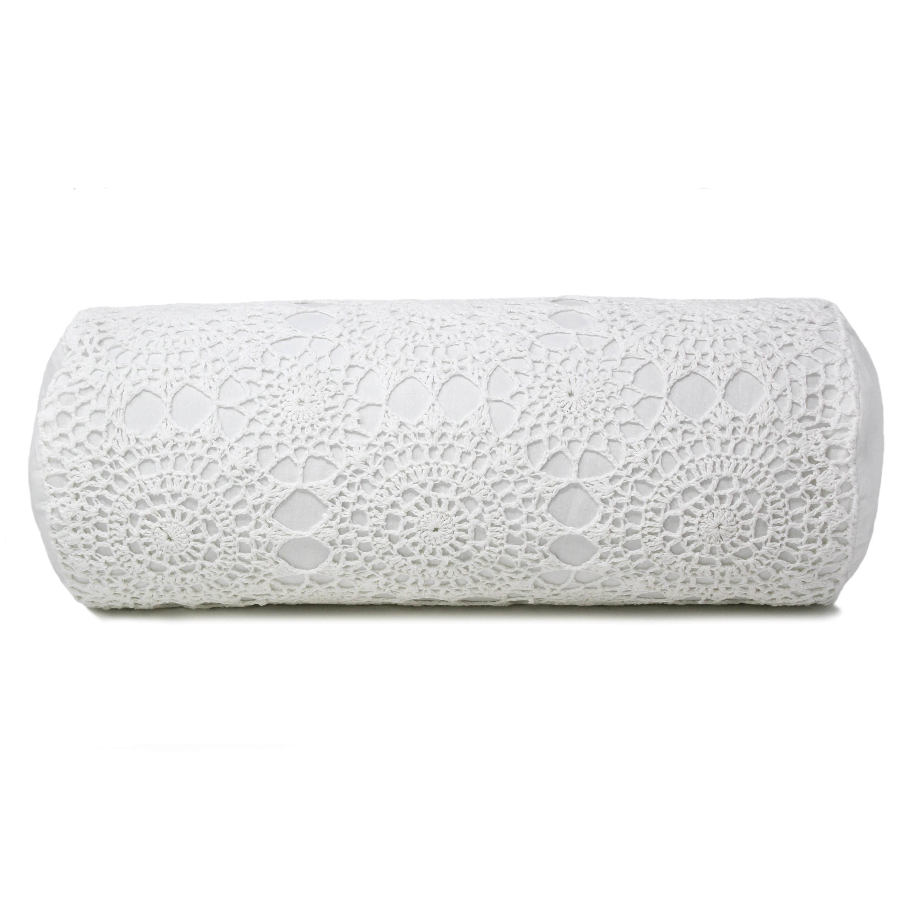 Hand Made Crochet Cotton Neckroll Pillow