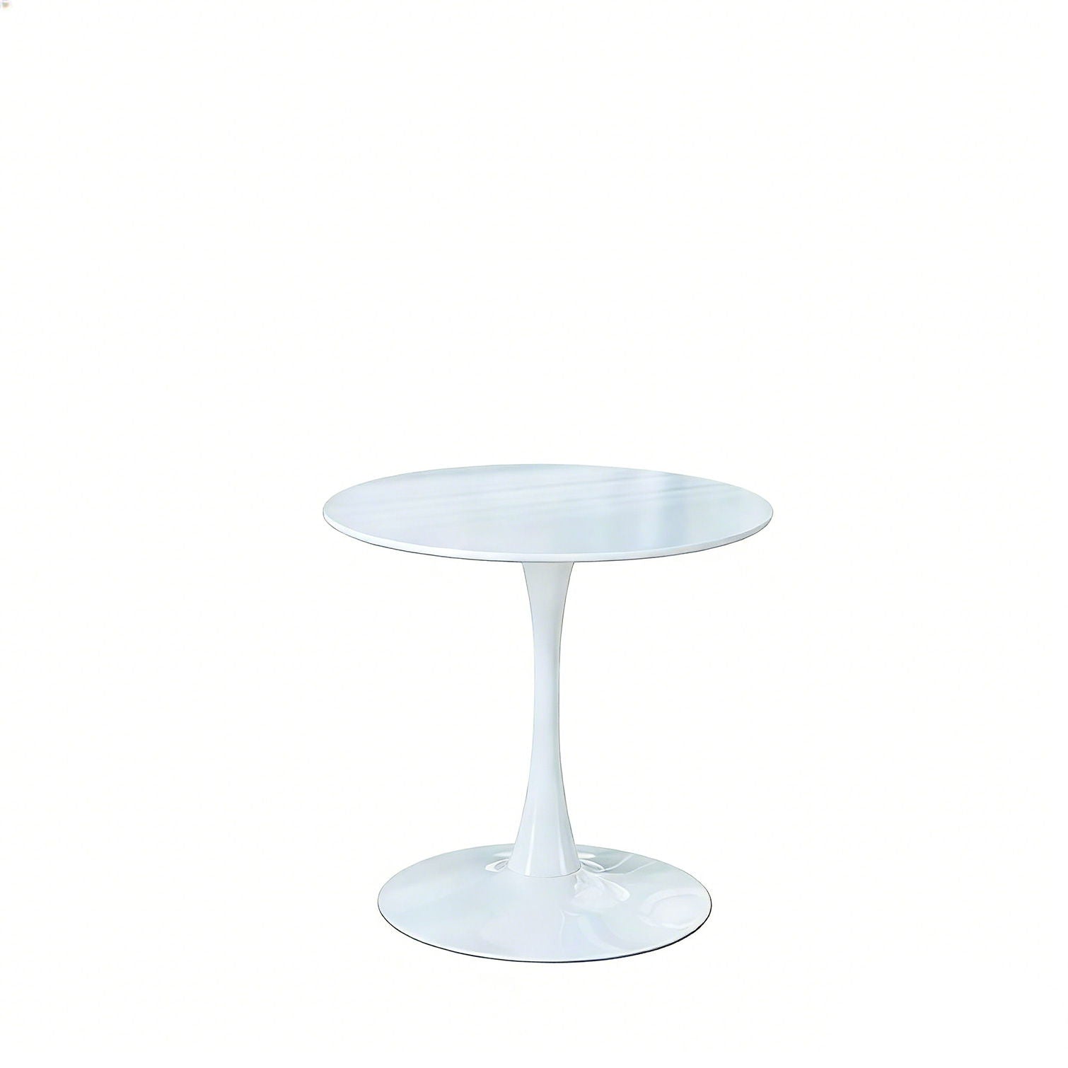 Mid-Century Tulip Table With Round Top and Pedestal Base
