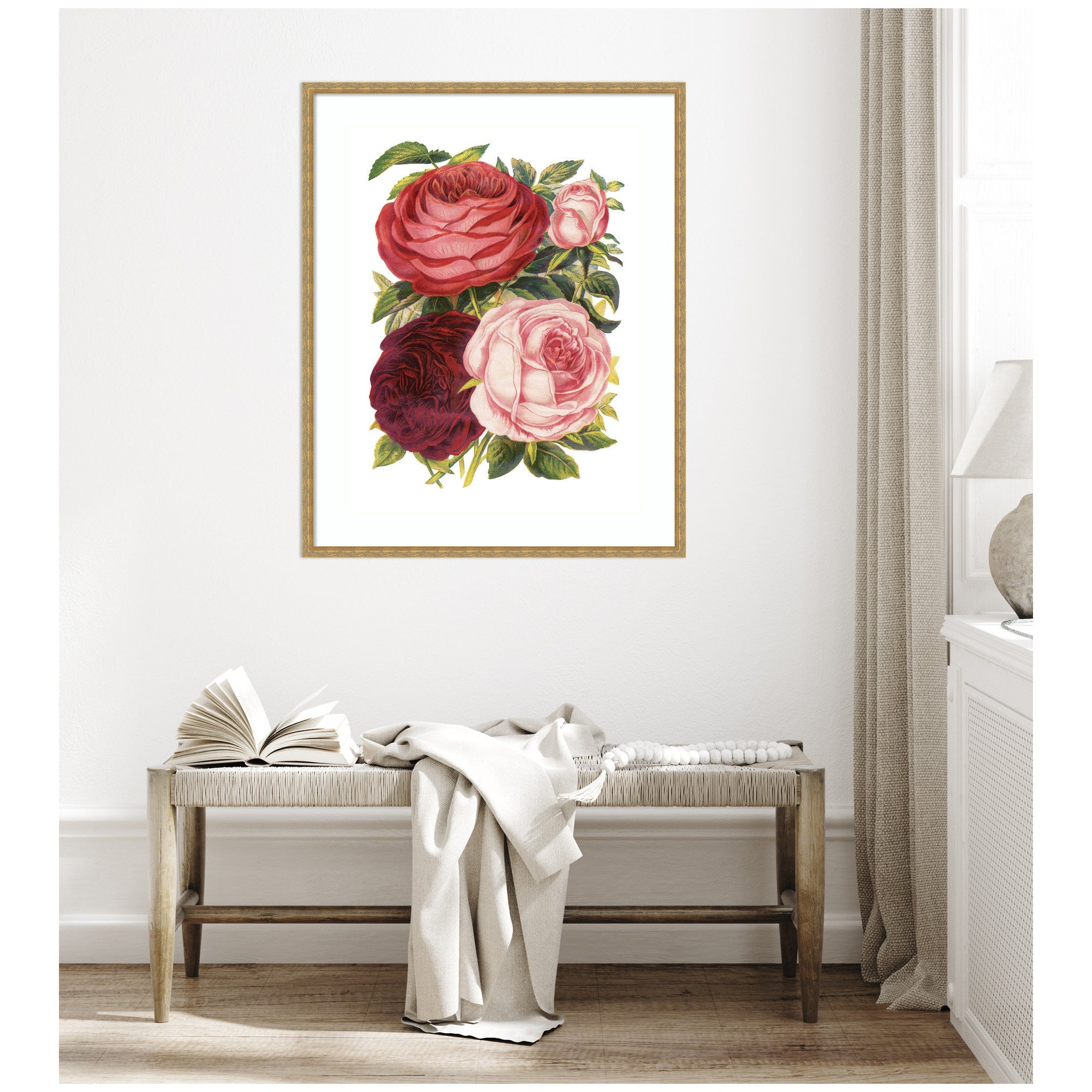 Framed Art Victorian Flowers by The Creative Bunch Studio