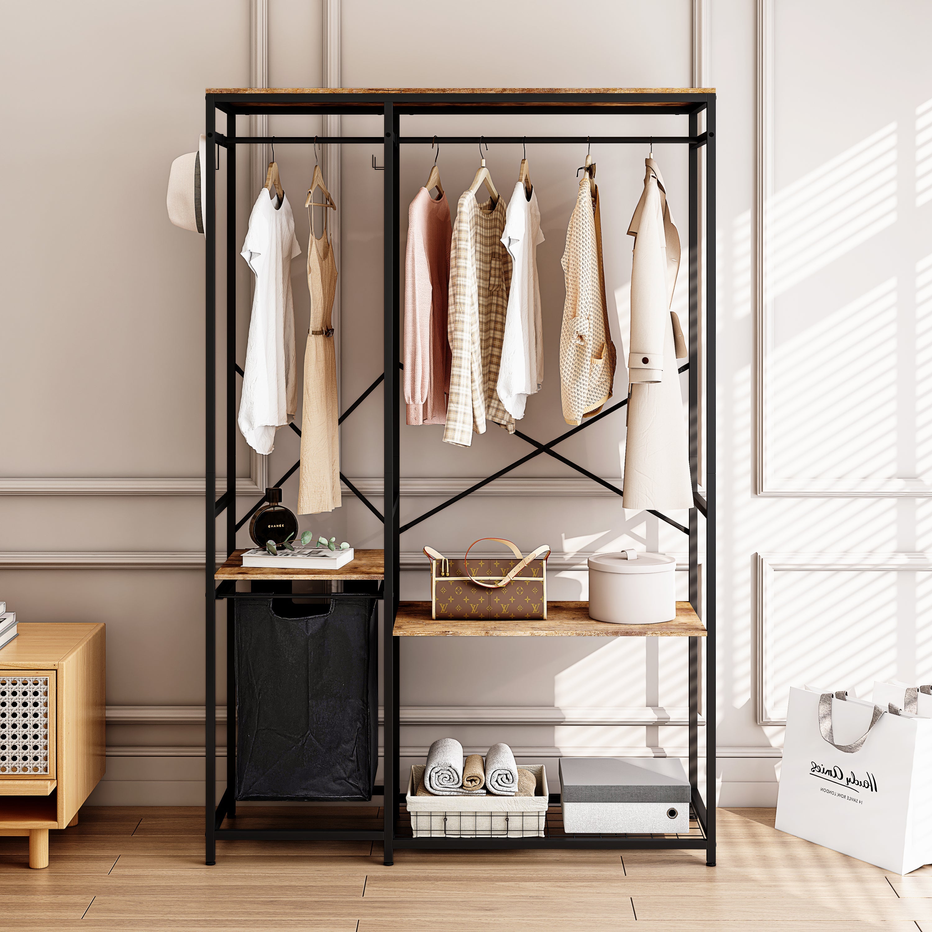 Portable Wardrobe Clothes Rack-1