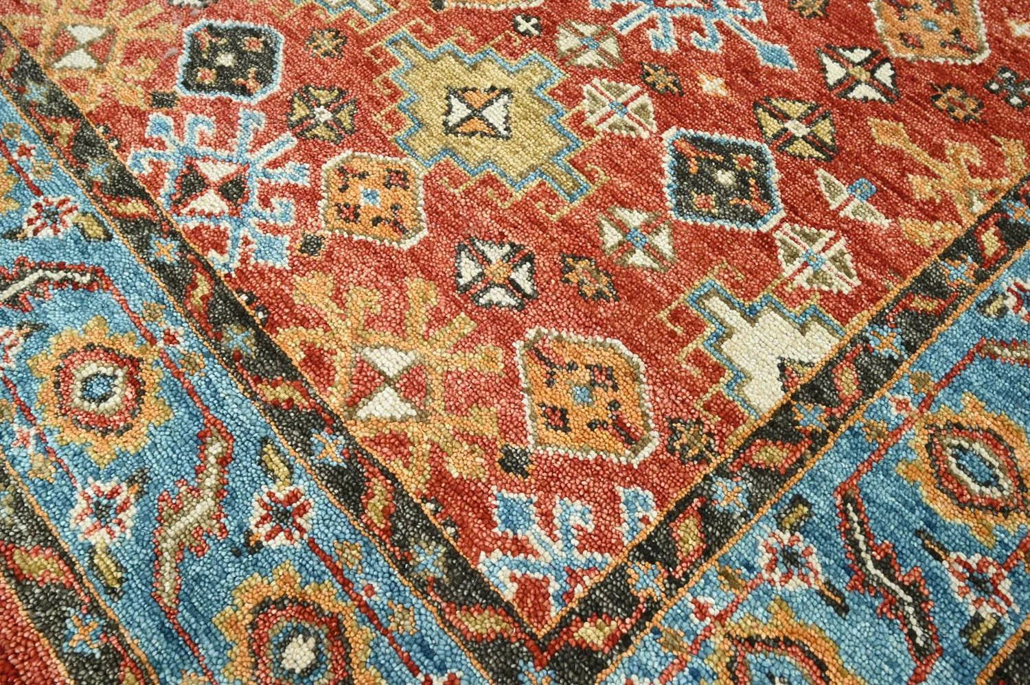 Multi Sizes Coral Hand Knotted Arts & Crafts/Mission Oushak Wool Oriental Area Rug