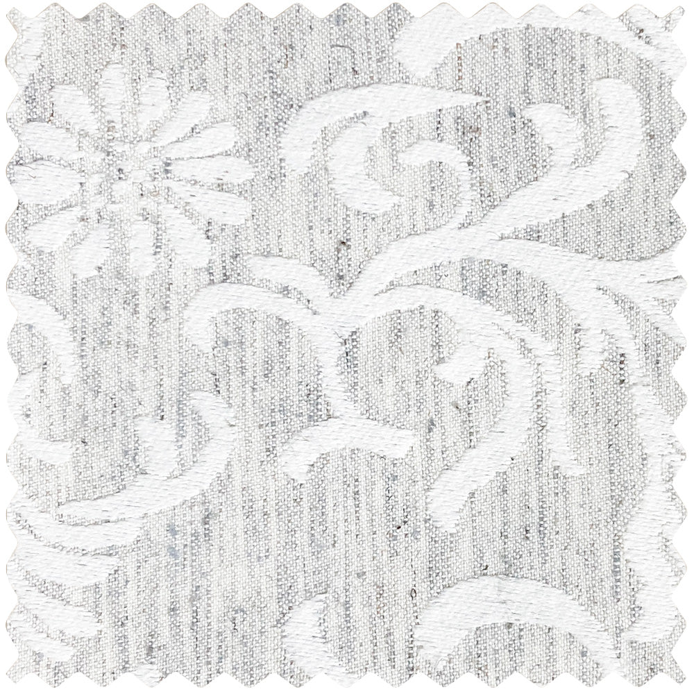 Miranda Subtle Floral Linen Cotton Jacquard Curtains