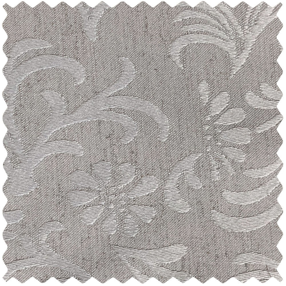 Miranda Subtle Floral Linen Cotton Jacquard Curtains