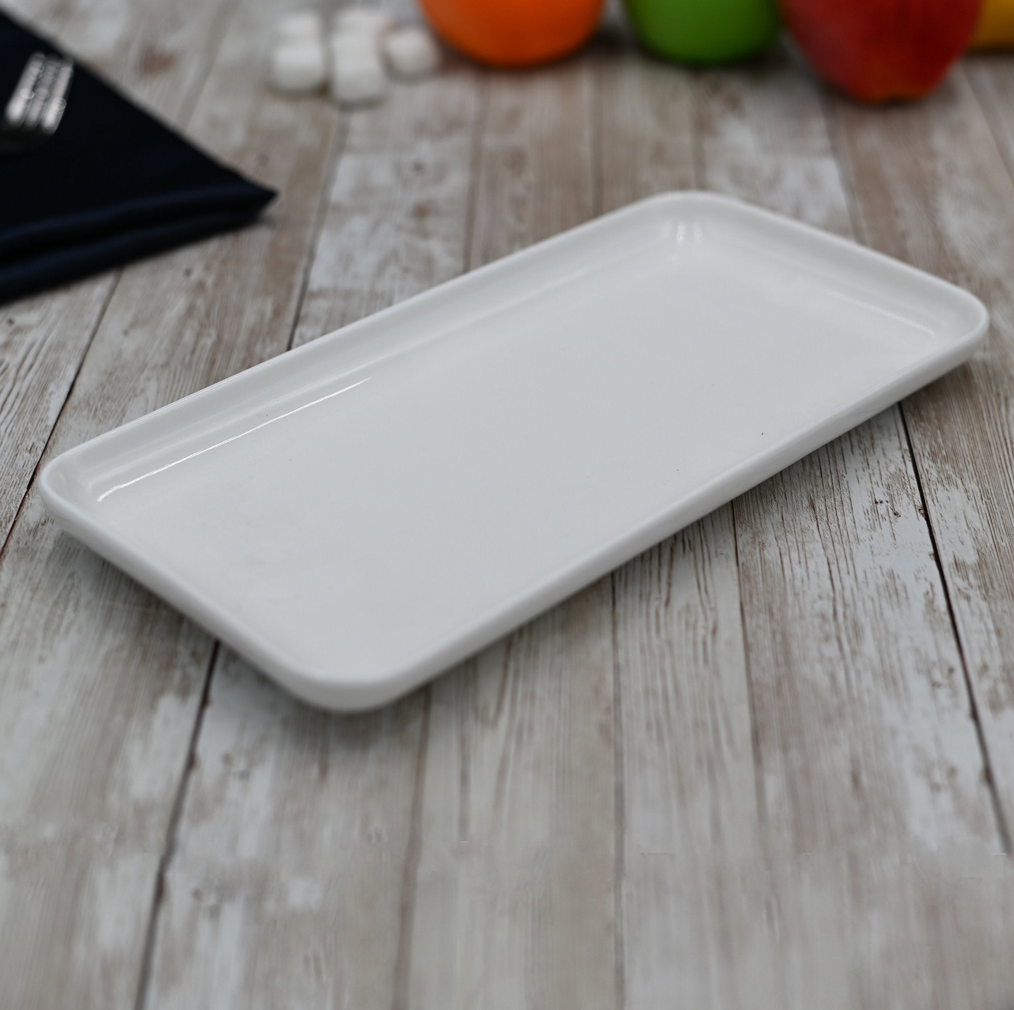 White Rectangle Dish 10" inch X 5" inch | 26 X 13 Cm-0