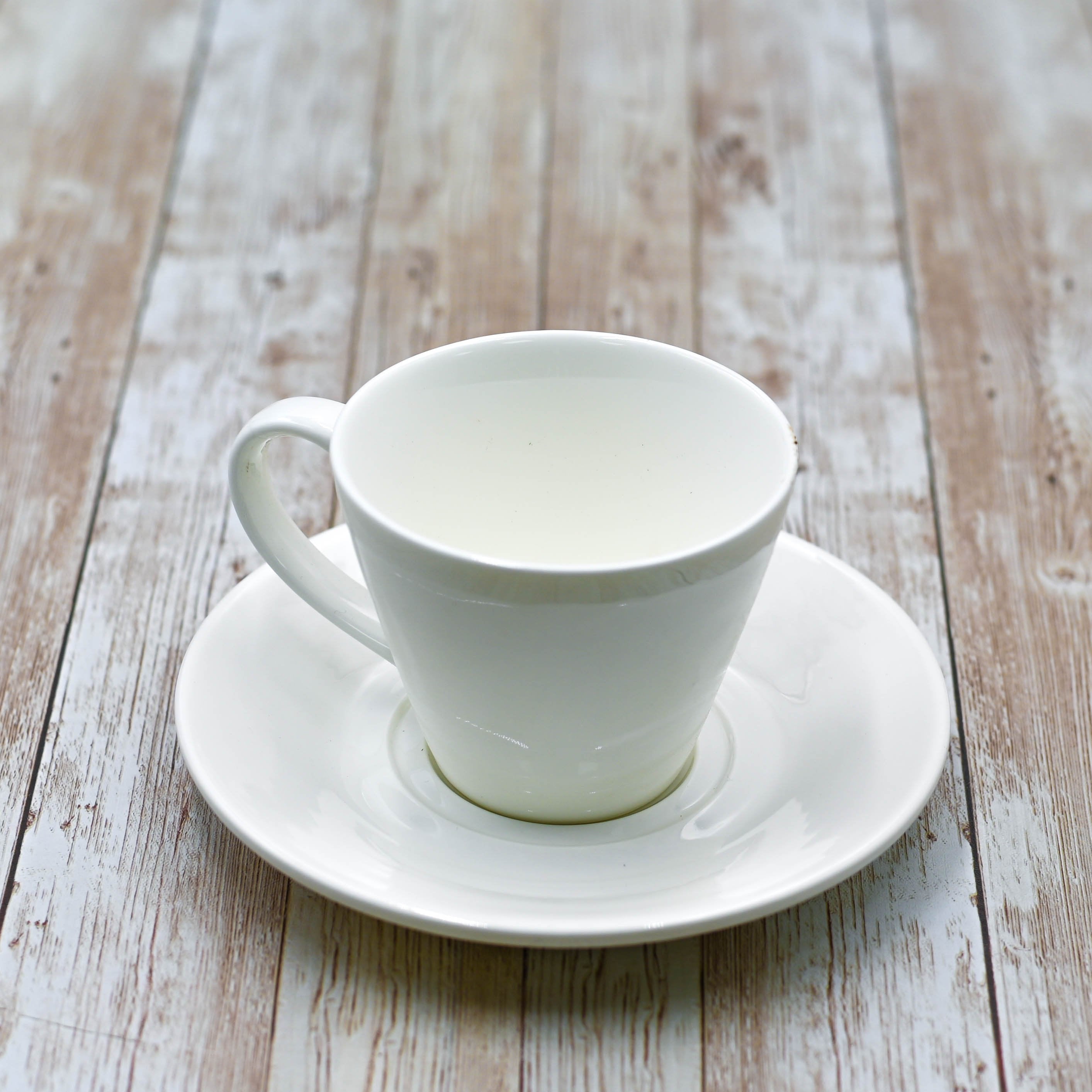 White 6 Oz | 180 Ml Tea Cup & Saucer-0