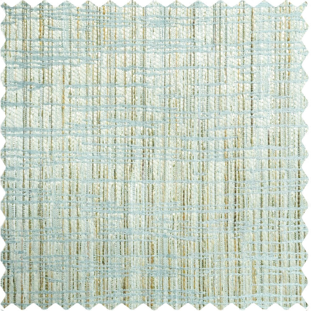Logan Green Gold Thread Crosshatch Curtains