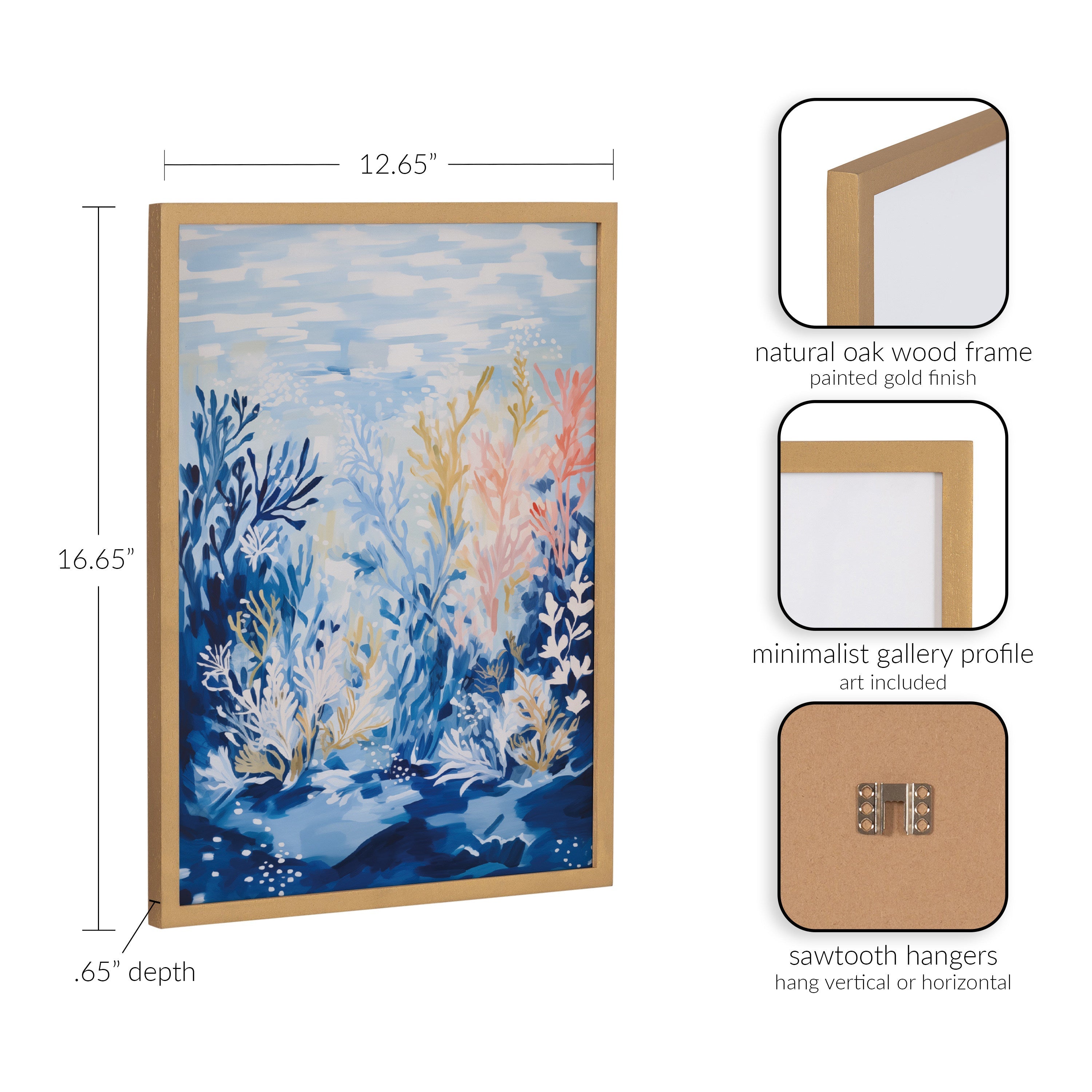 Gallery Underwater Ocean Landscape Print by The Creative Bunch Studio