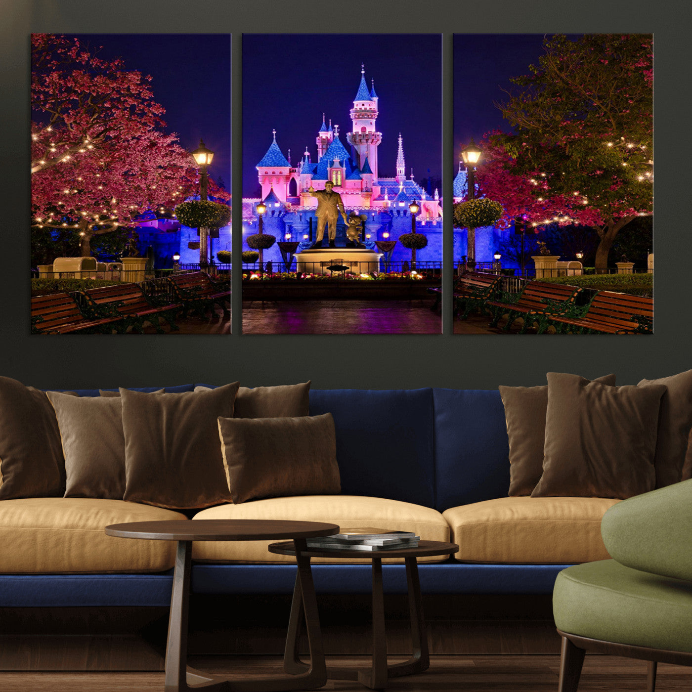 Castle Large Wall Art Disney Magic Kingdom Kids Room Decor -