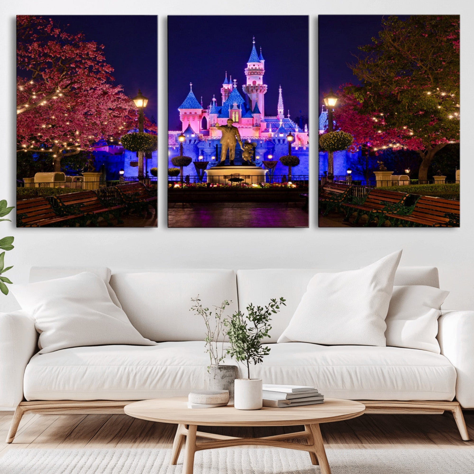 Castle Large Wall Art Disney Magic Kingdom Kids Room Decor -