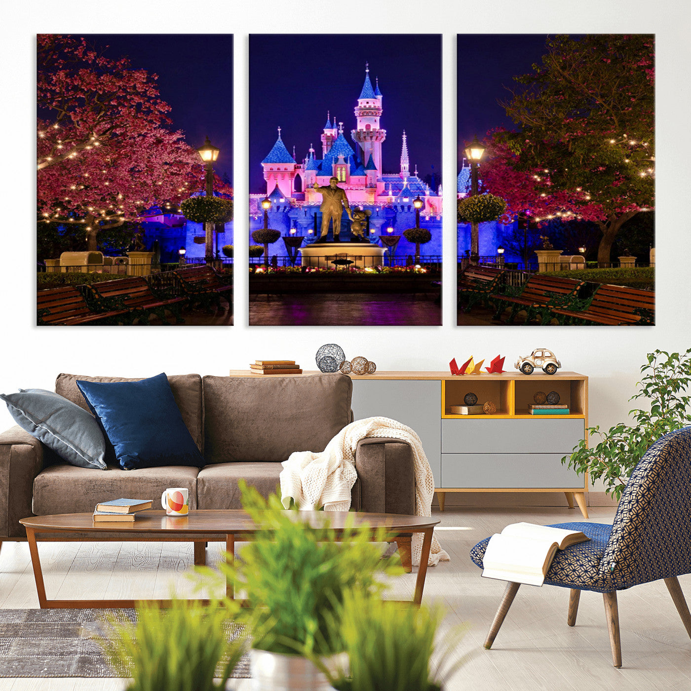 Castle Large Wall Art Disney Magic Kingdom Kids Room Decor -