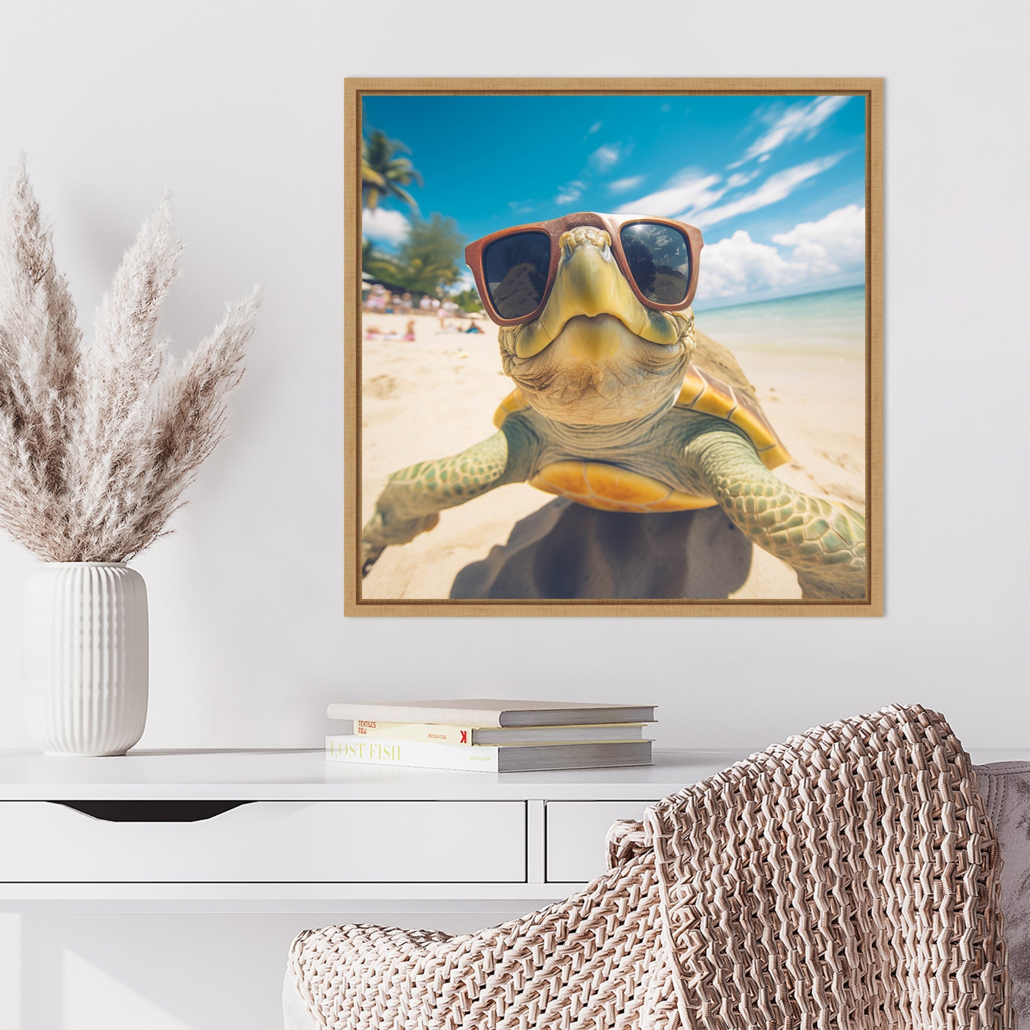 Funny Turtle Selfie by The Creative Bunch Studio