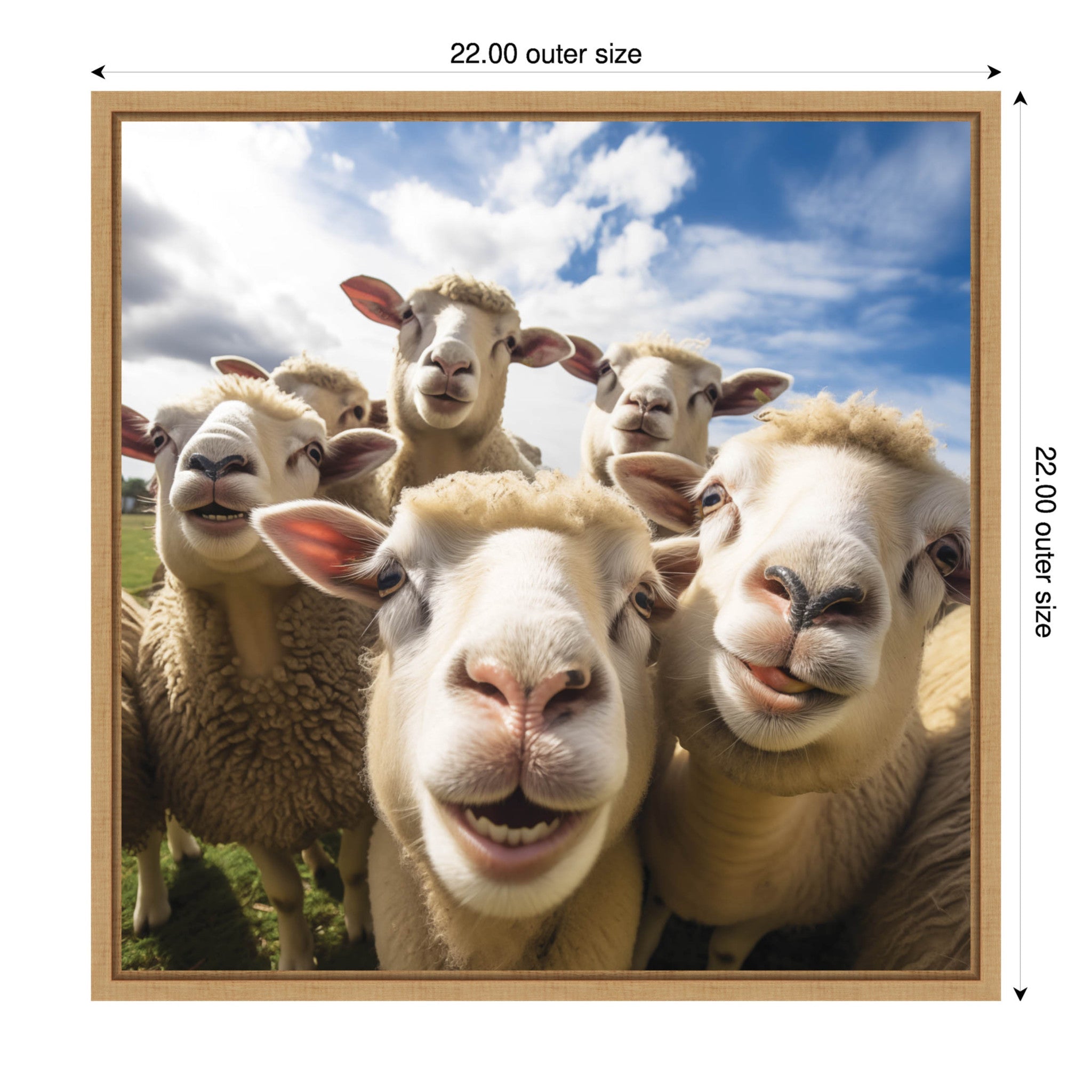 Funny Lamb Selfie by The Creative Bunch Studio