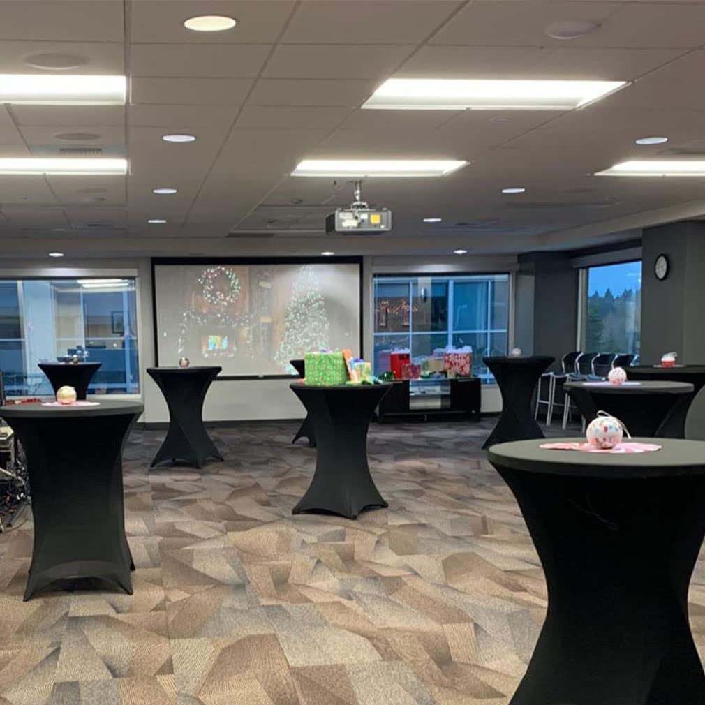 Spandex Cocktail Table Cover 32 Inch Round 8 Pack Set