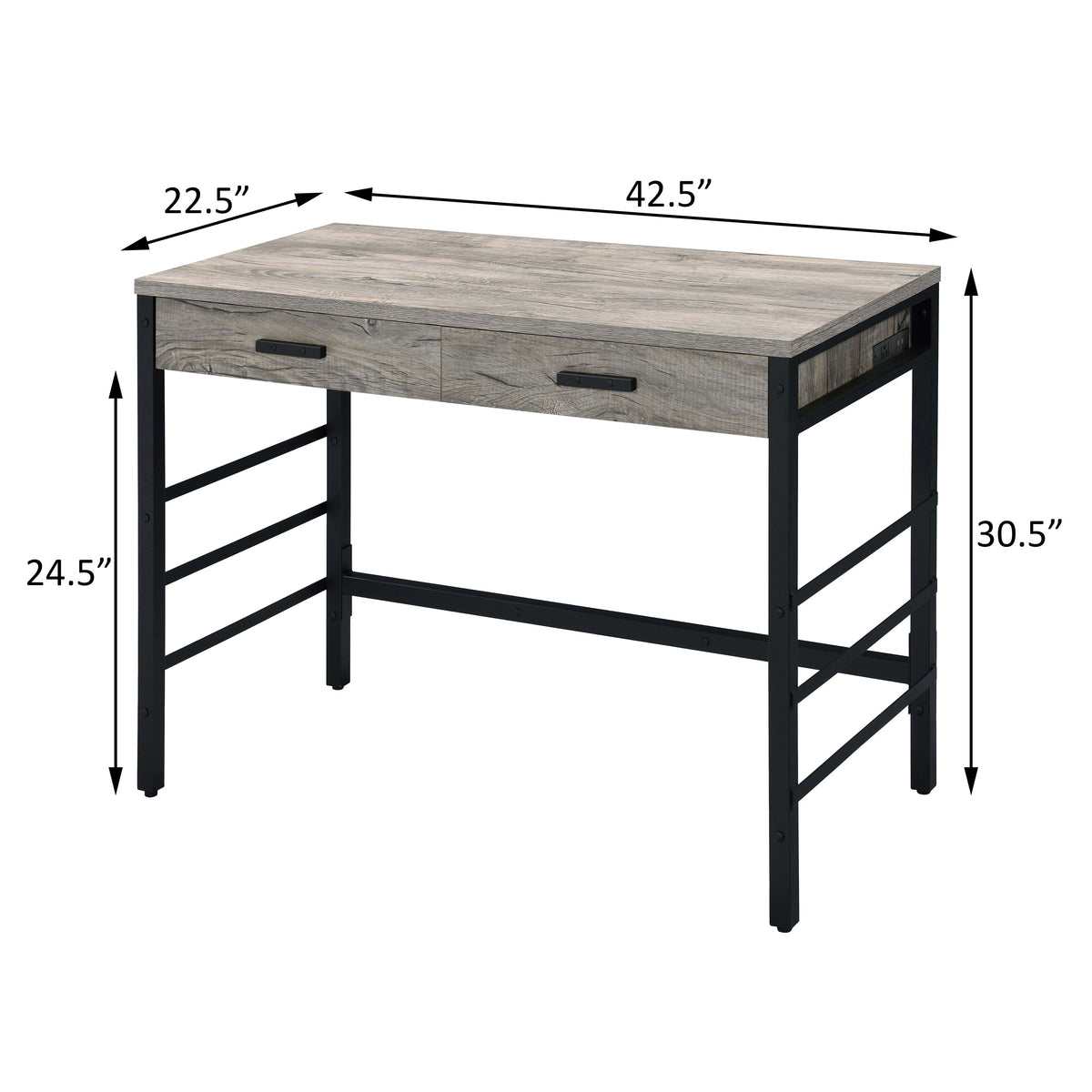 Light Weathered Writing Desk
