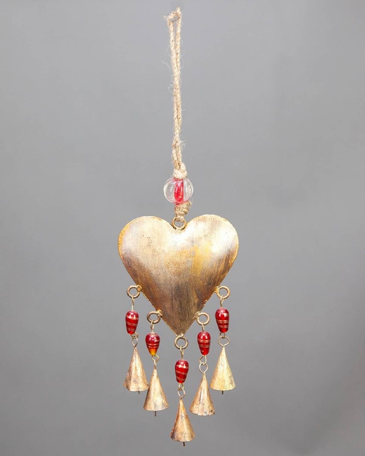 Heart Chime brass bells decorative ornaments-1