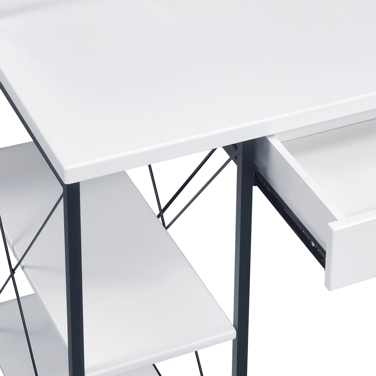 White and Black Recording Studio Desk