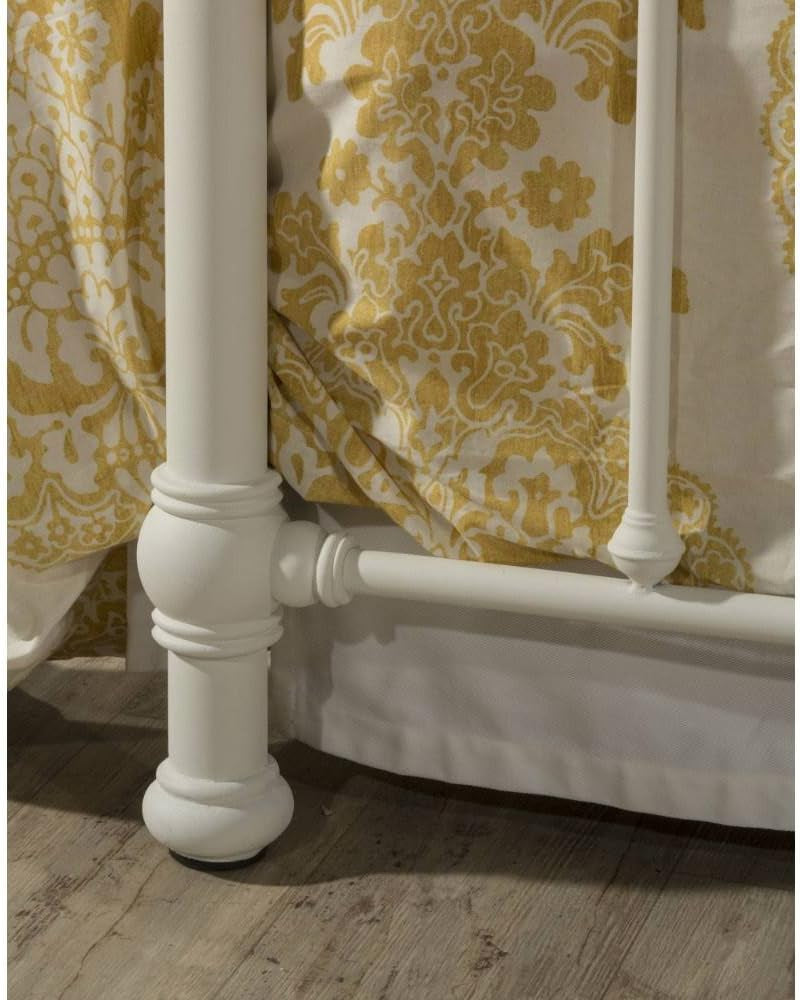 Elegant Soft White Metal Full Queen Headboard Design