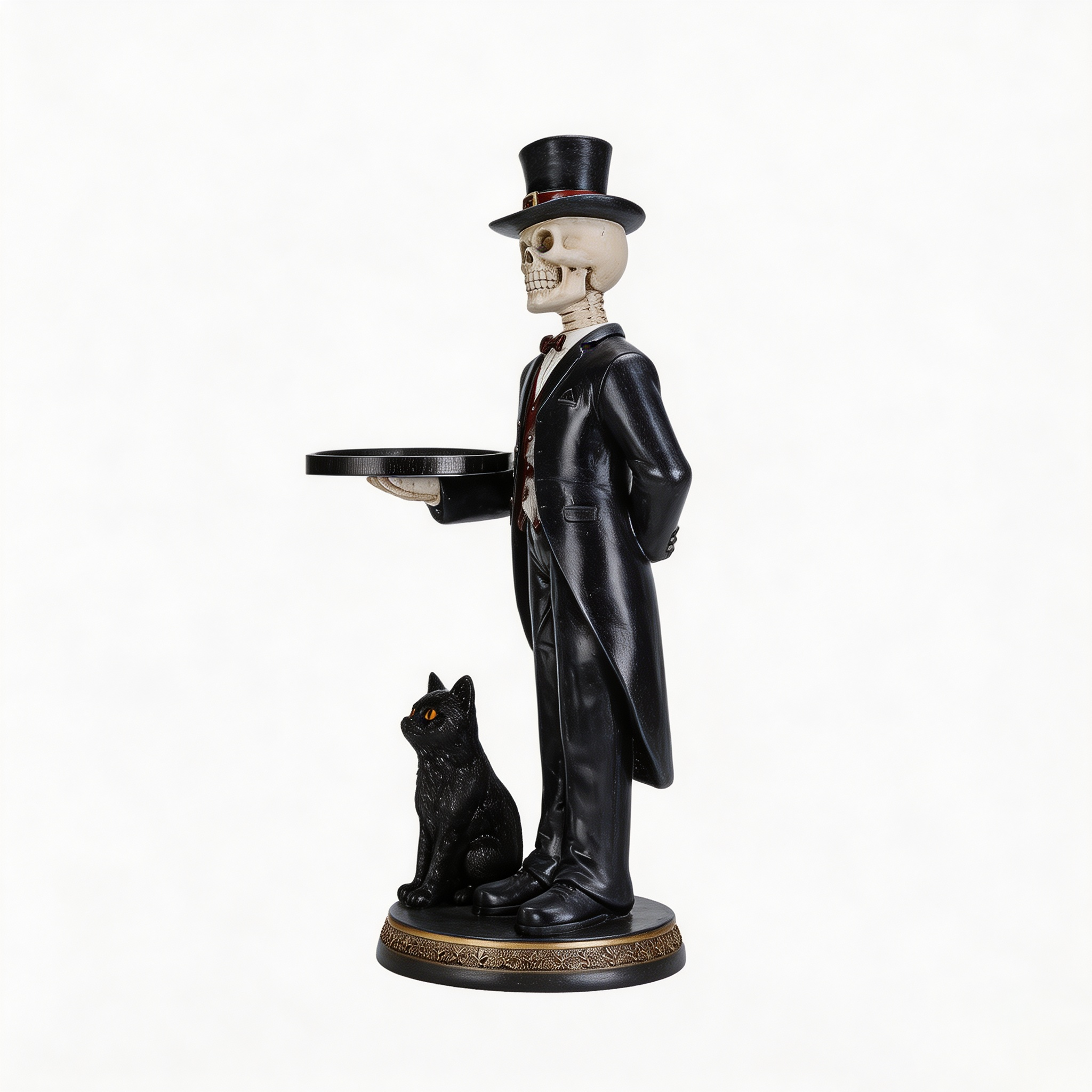 Halloween Skeleton Butler Floor Statue