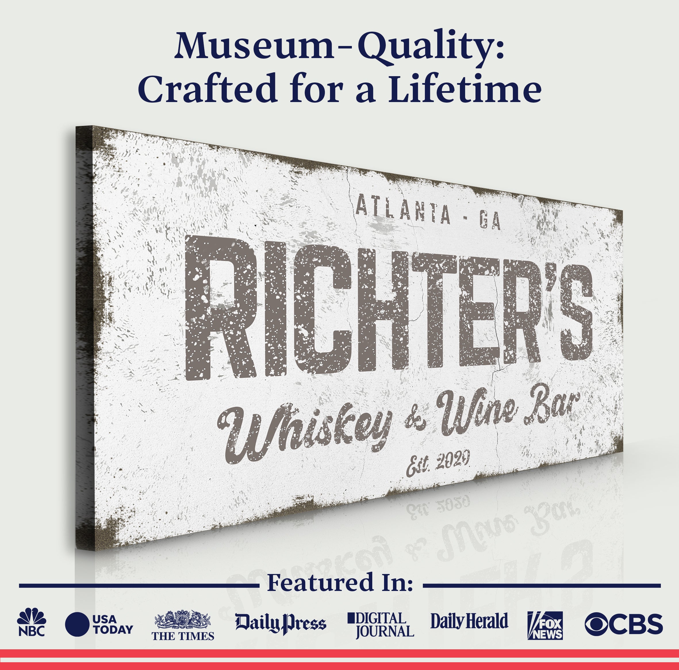 Whiskey And Wine Bar Sign