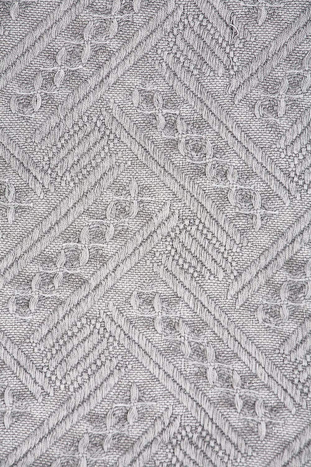 Kasentex 100% Cotton Soft Knitted Throw Blanket, Room Decor, Graduation Gifts, Fathers Day Gift, Mom Gift
