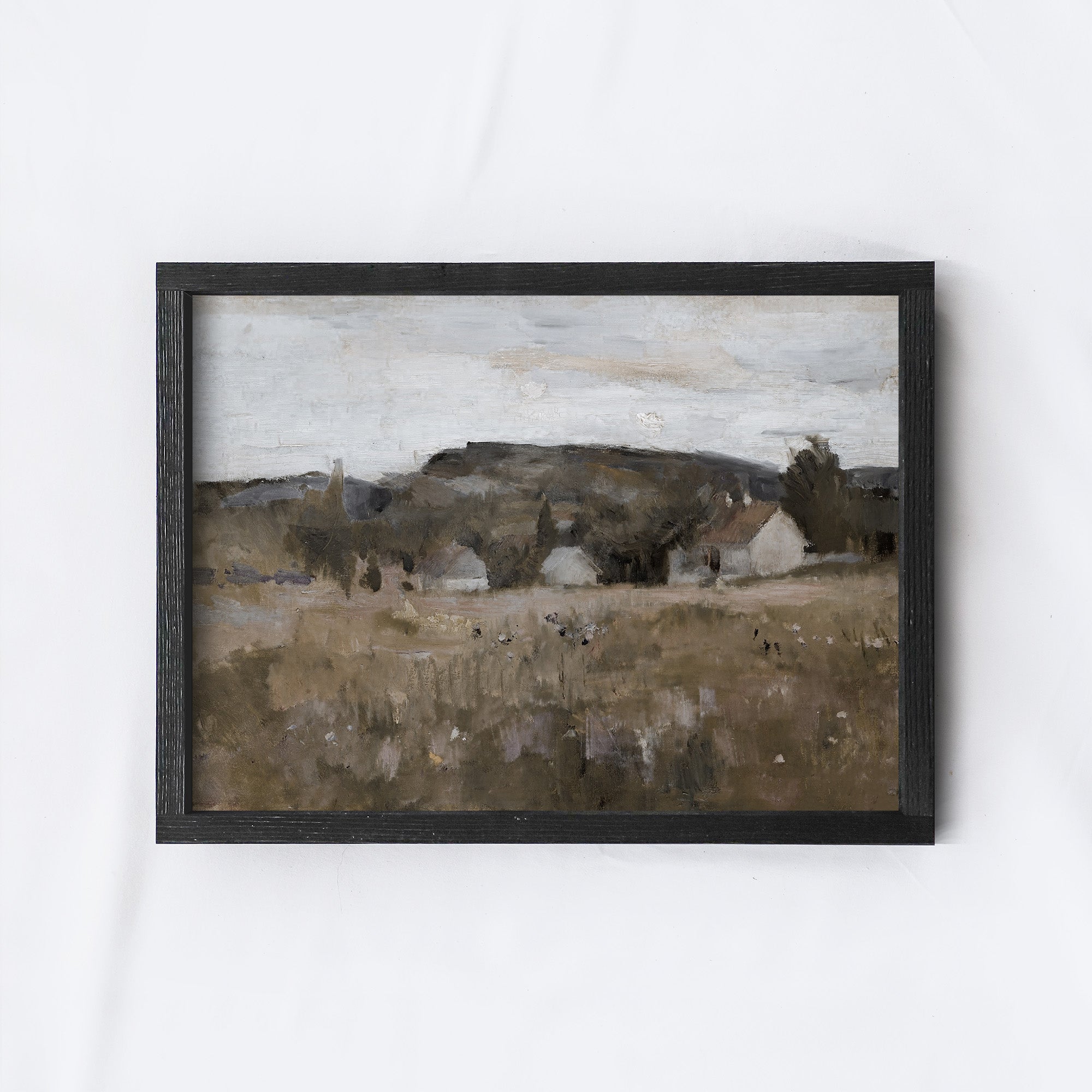 Vintage Wood Sign | Countryside Painting A133-2