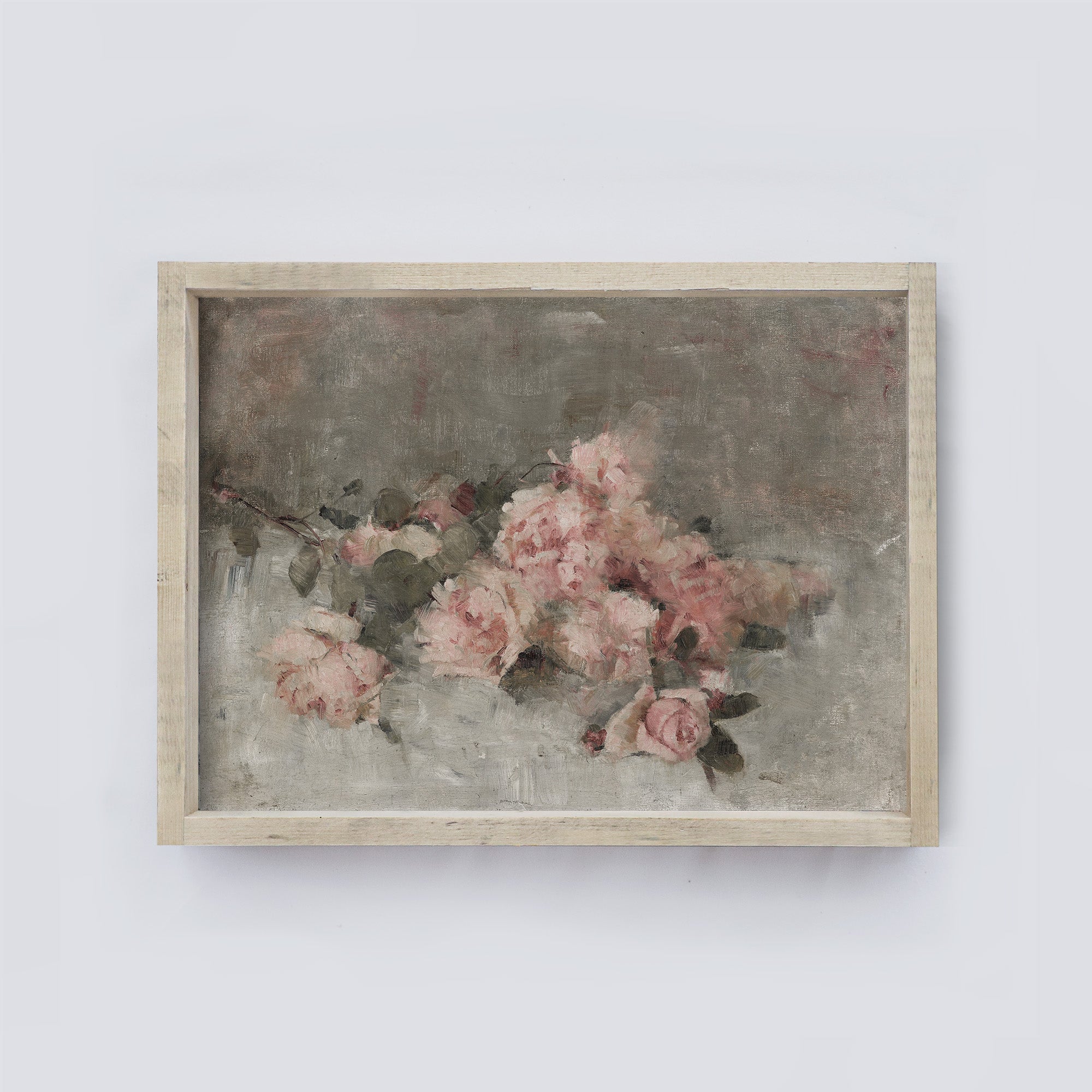 Vintage Print Framed | Pink Rose Study A115-1