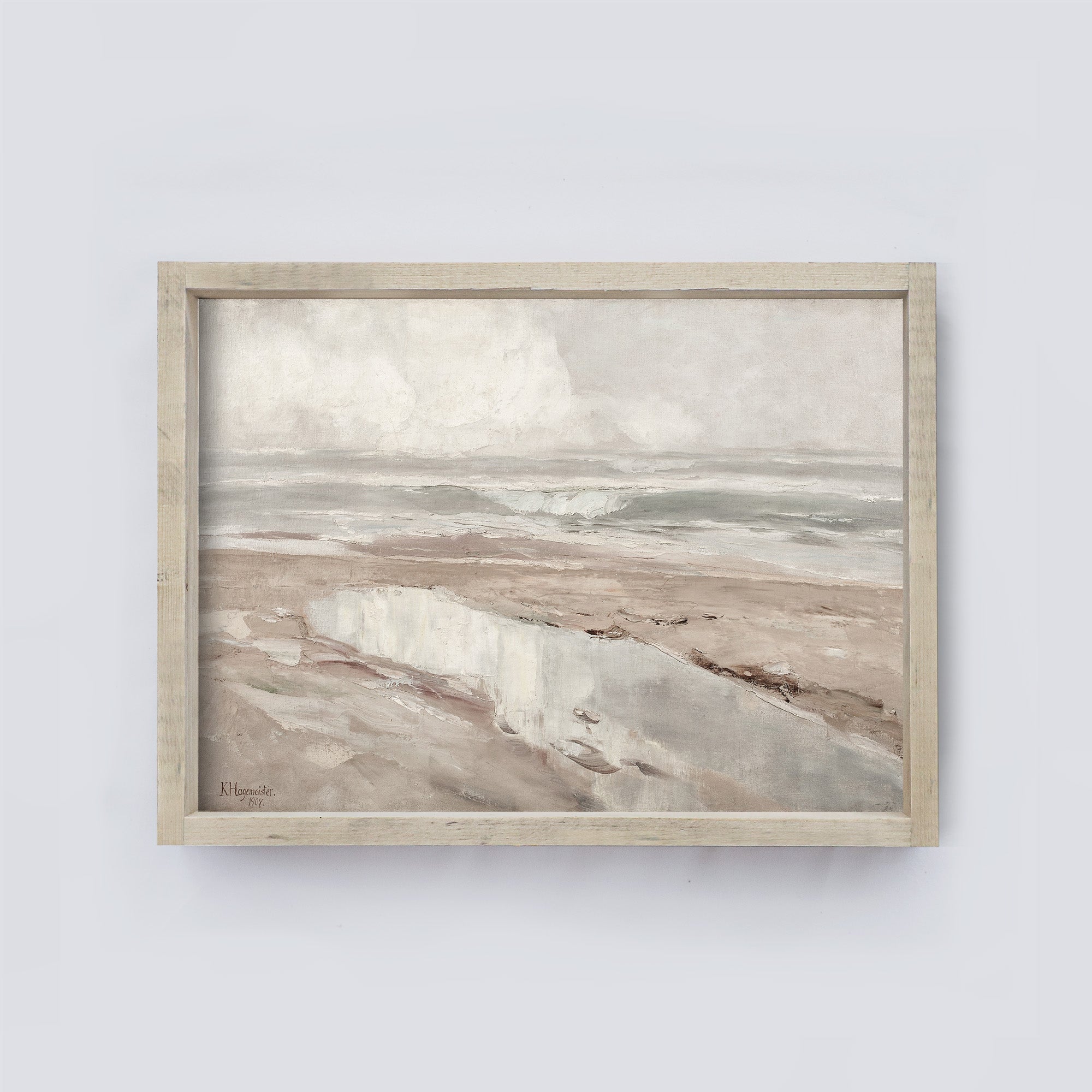 Vintage Print Framed | Sea Ocean Painting A116-1