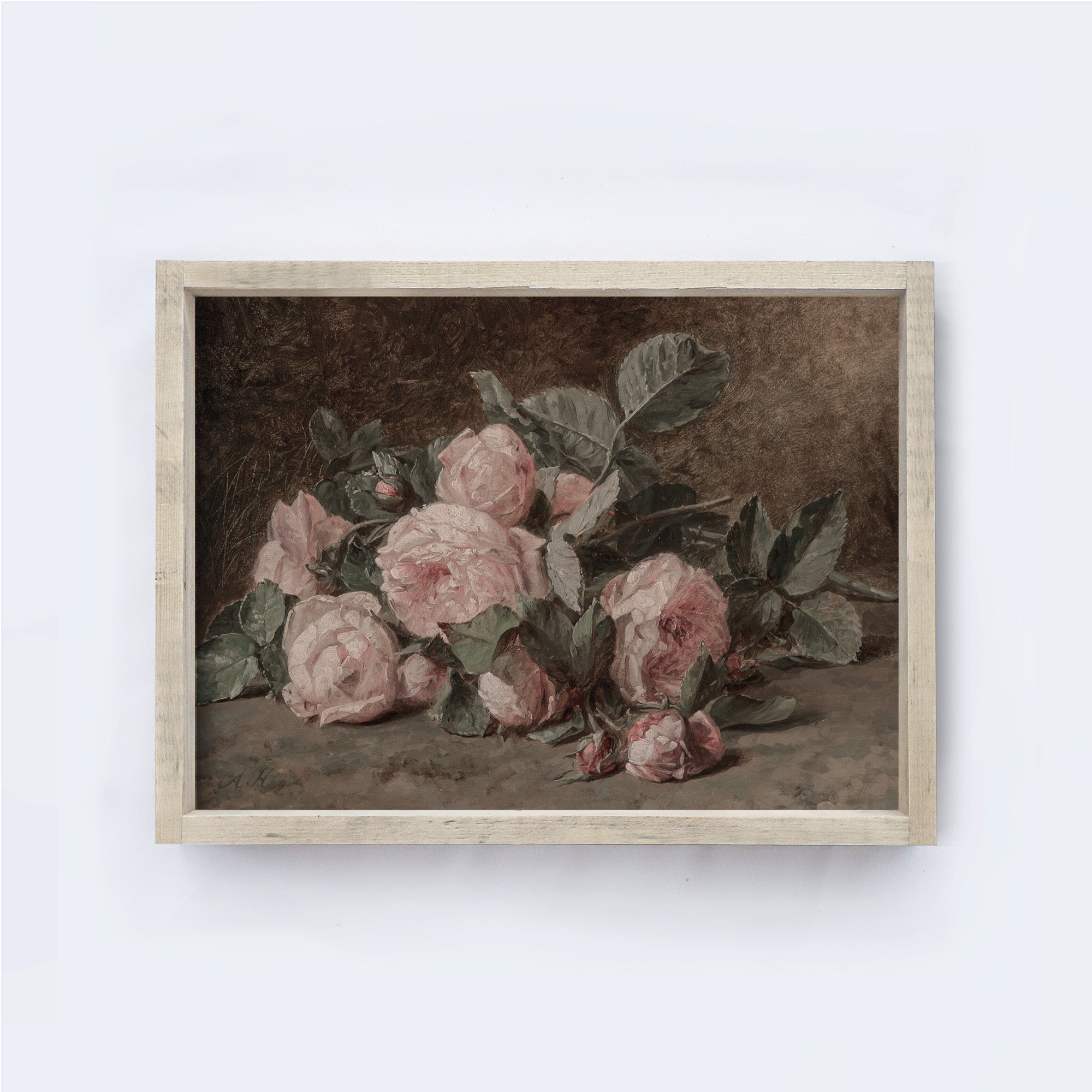 Flower Art Framed | Vintage Flower Print A168-0