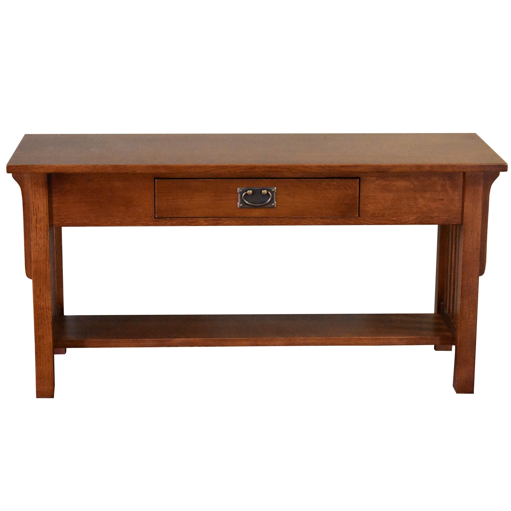 Mission 1 Drawer Crofter Style Console Table - Michael's Cherry Stain
