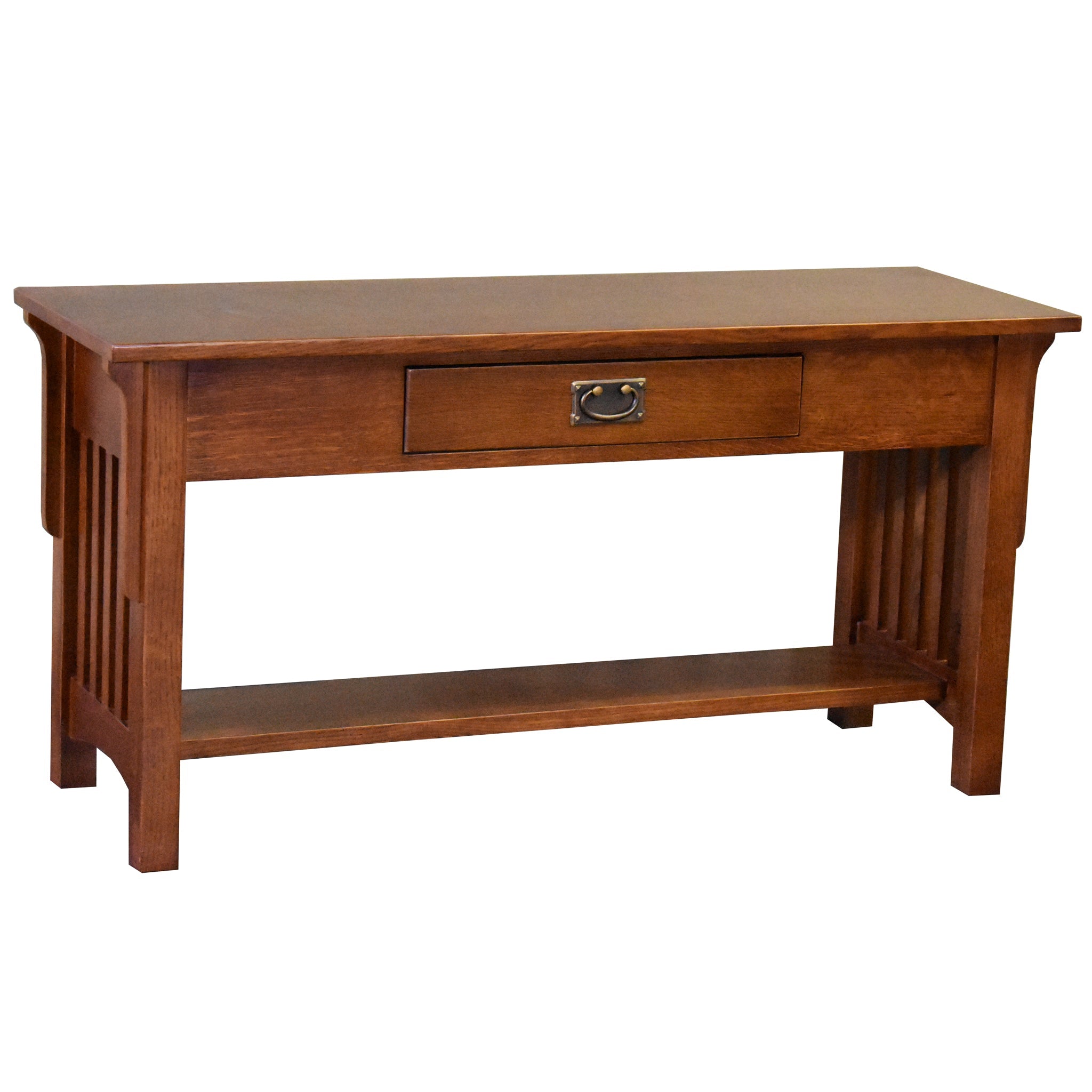 Mission 1 Drawer Crofter Style Console Table - Michael's Cherry Stain