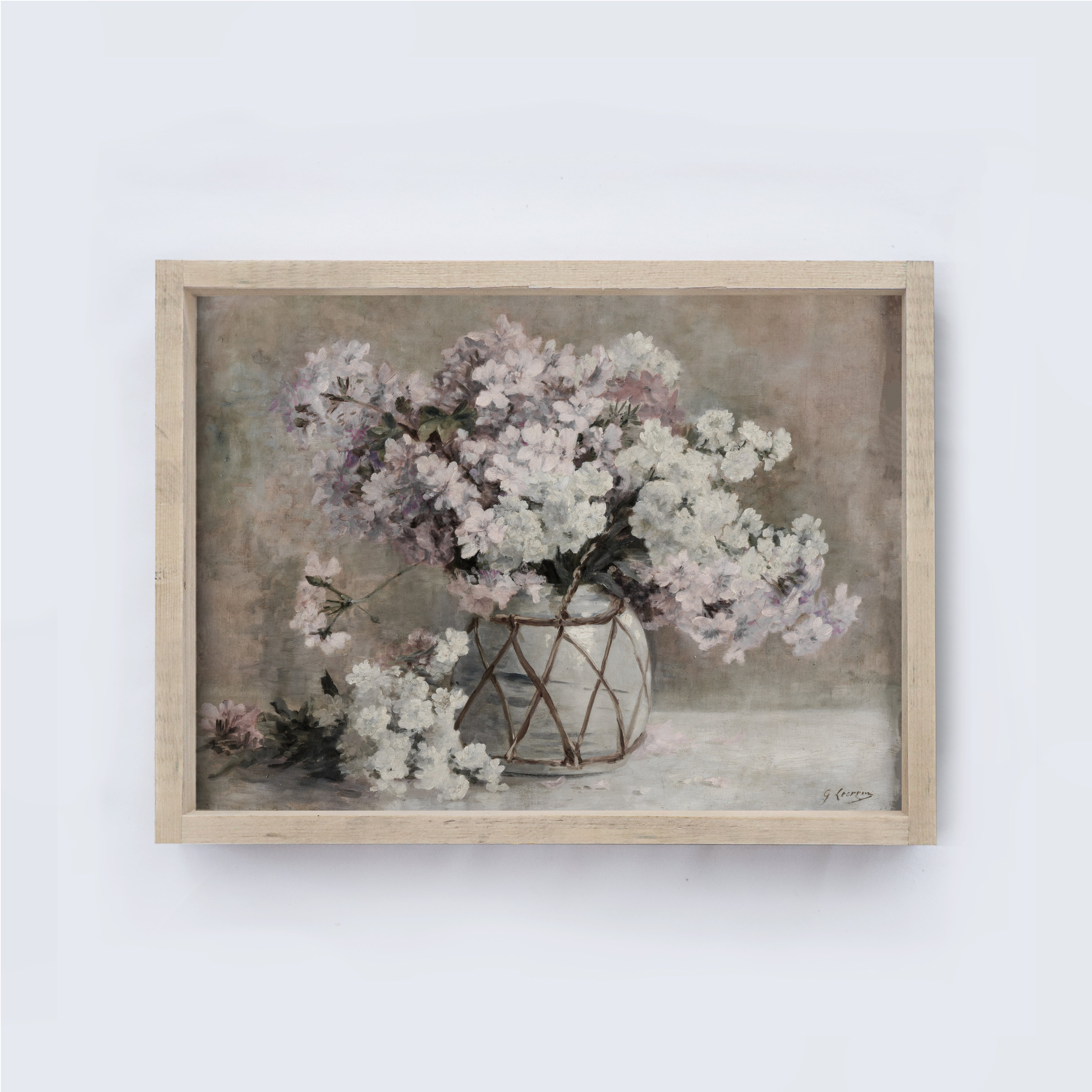 Flower Art Framed | Vintage Flower Print A203-0