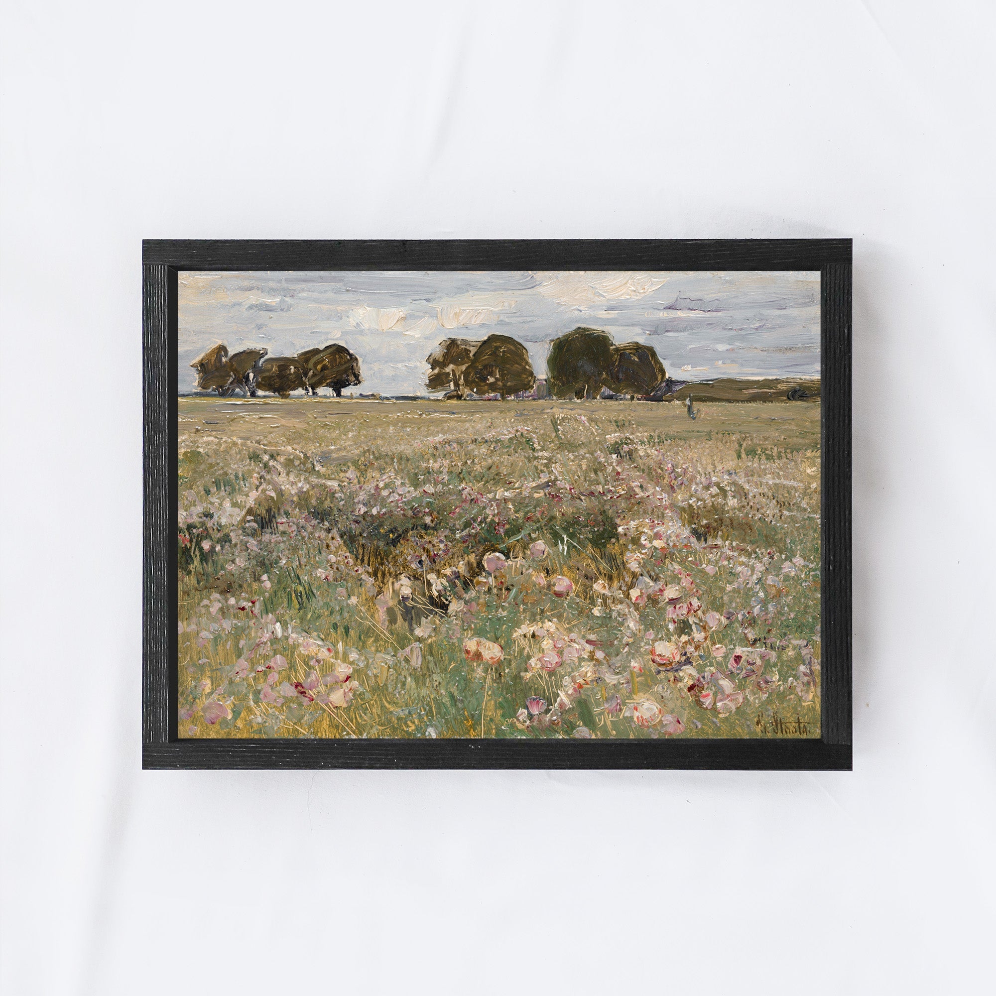 Vintage Print Framed |Spring Meadow A79-1