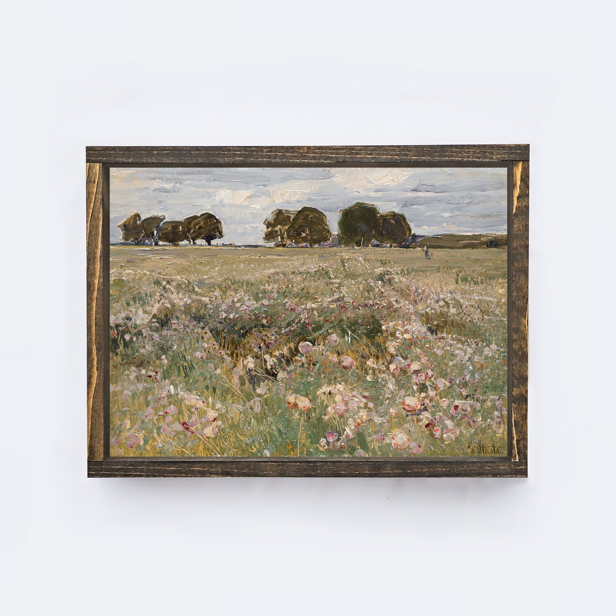 Vintage Print Framed |Spring Meadow A79-2